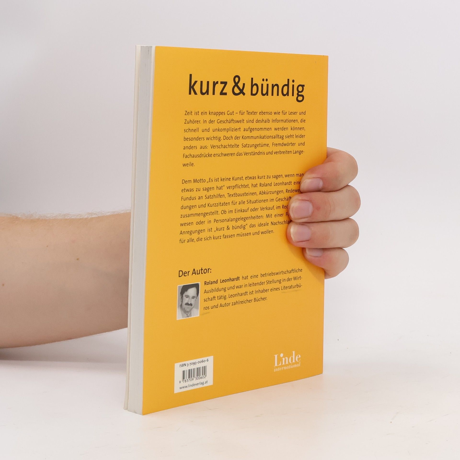 Roland Leonhardt Kurz & bündig