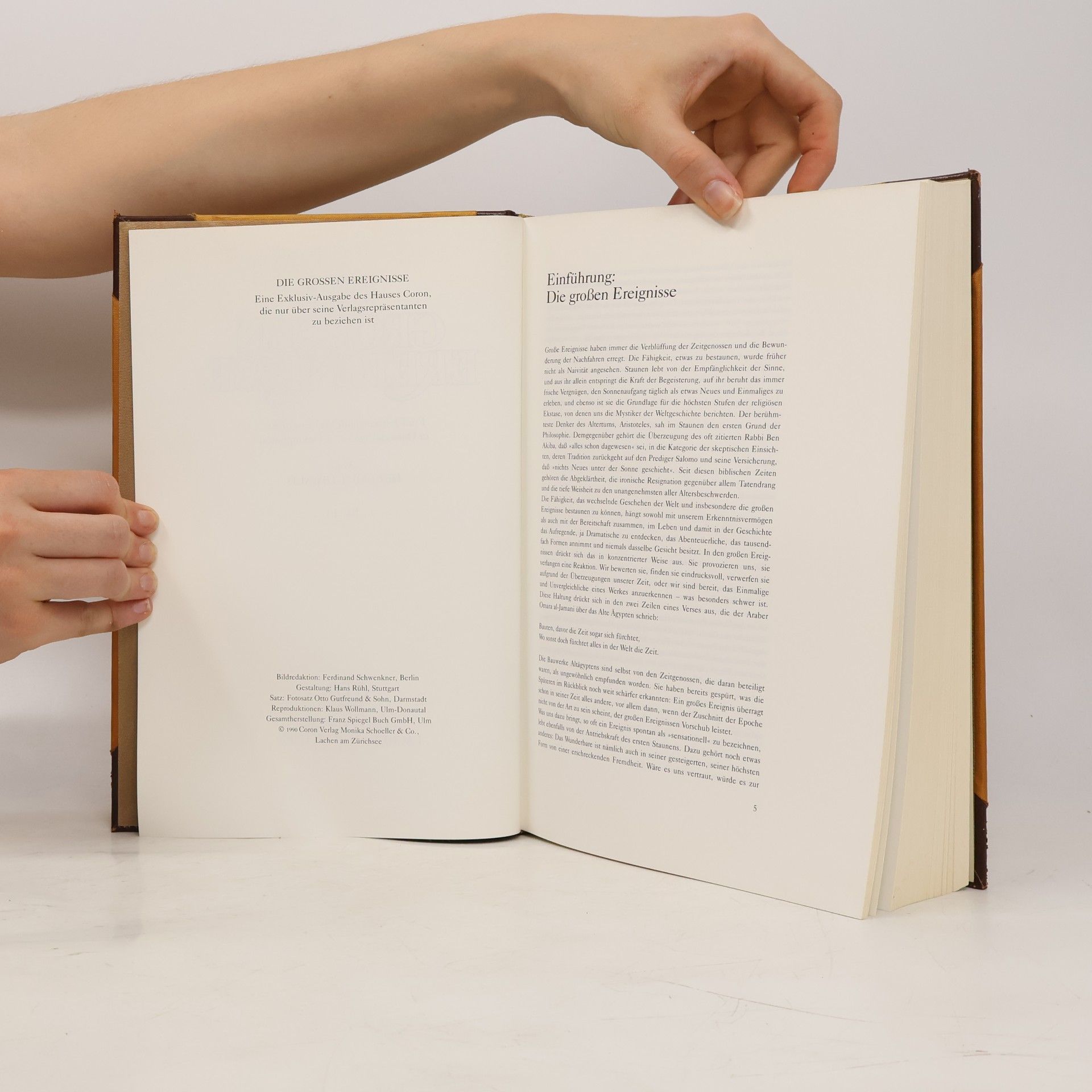 Various authors Die Grossen Ereignisse 1