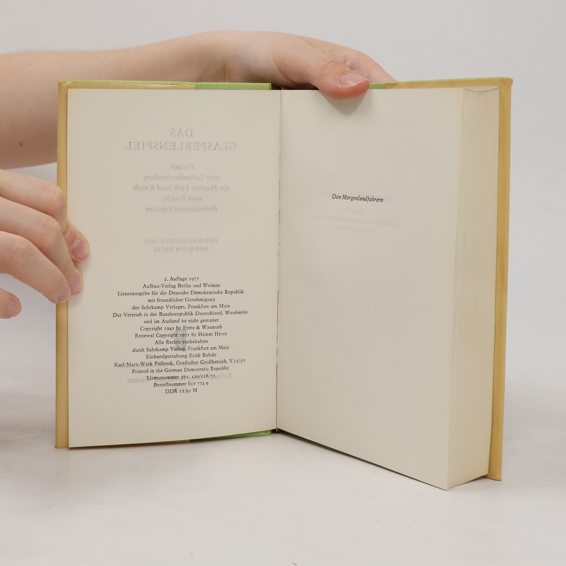 Hermann Hesse Das Glasperlenspiel