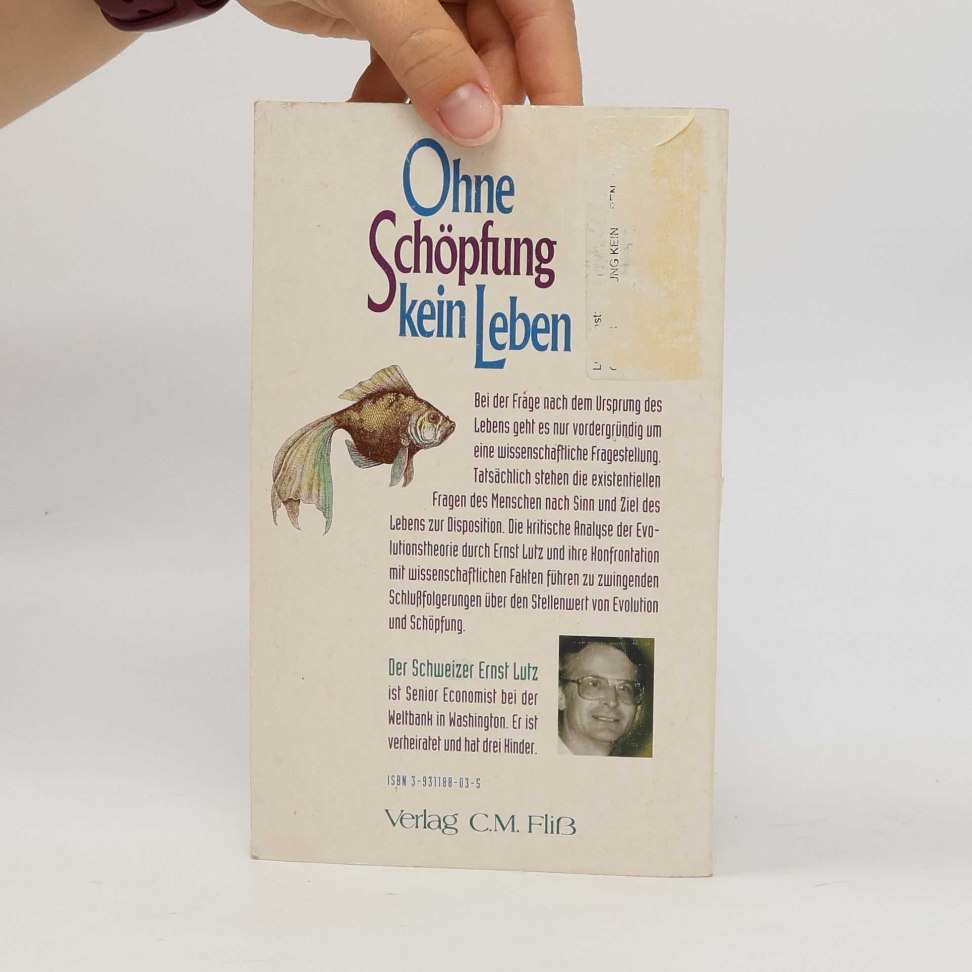 Ernst Lutz Ohne Schöpfung kein Leben