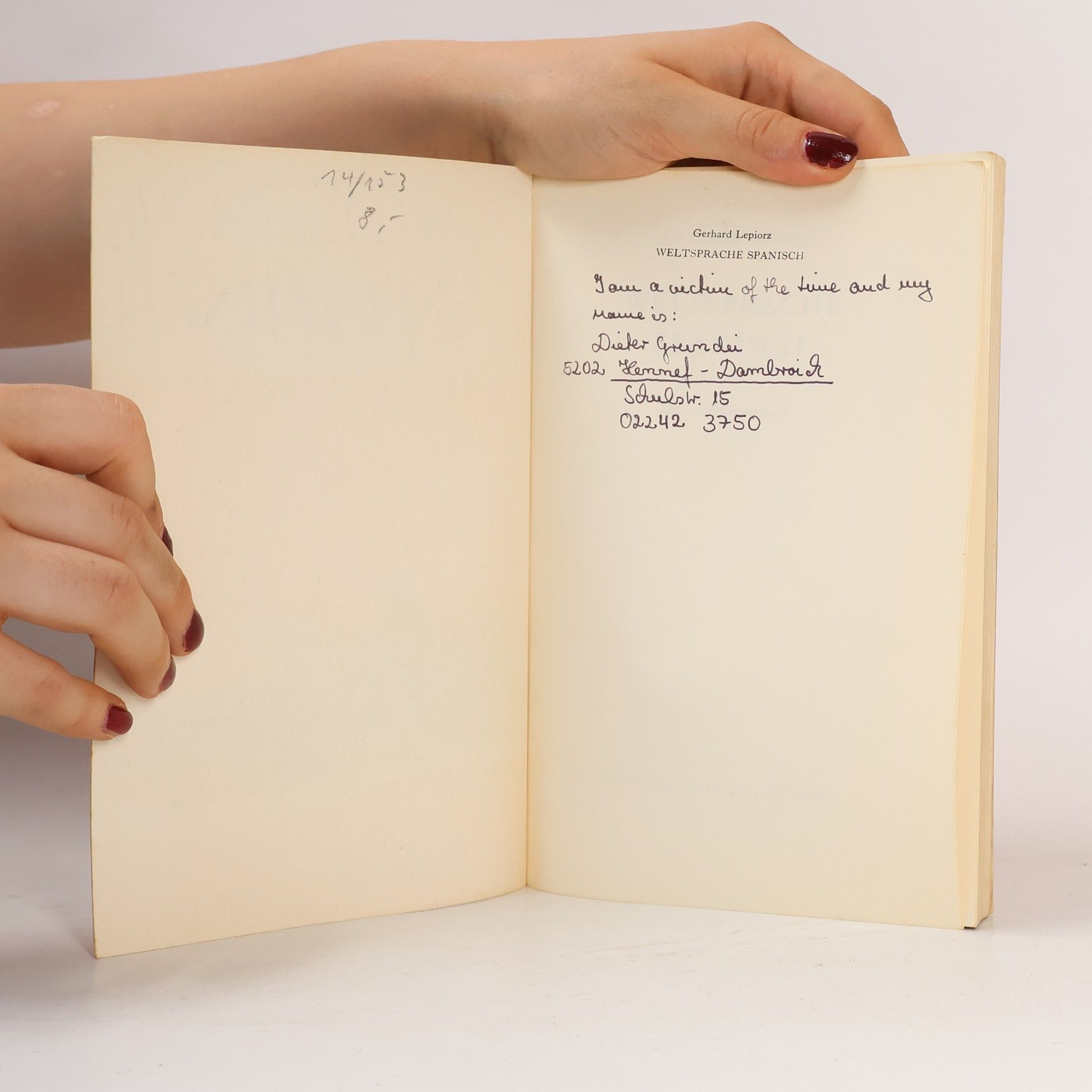 Gerhard Lepiorz Weltsprache Spanisch