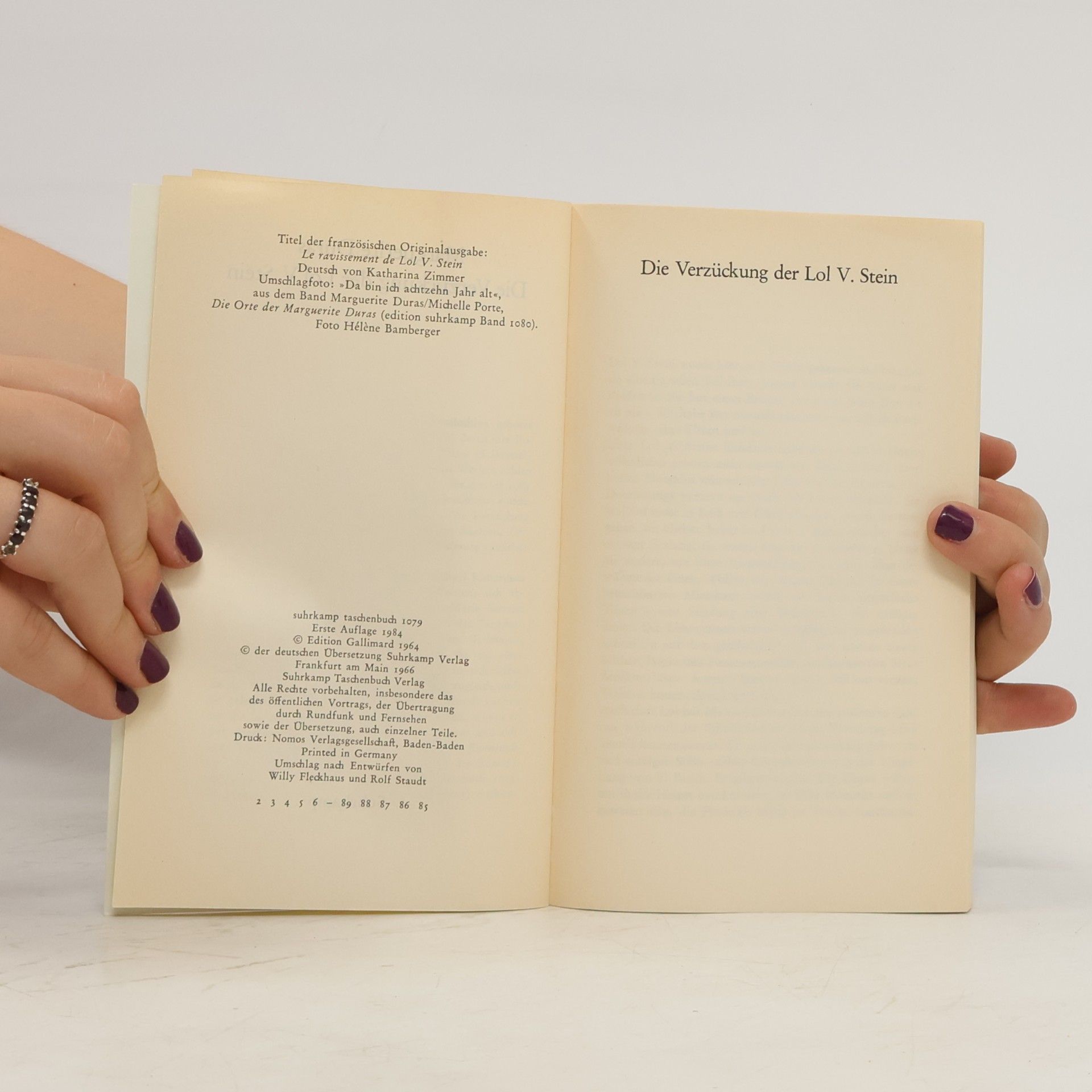 Marguerite Duras Die Verzückung der Lol V. Stein