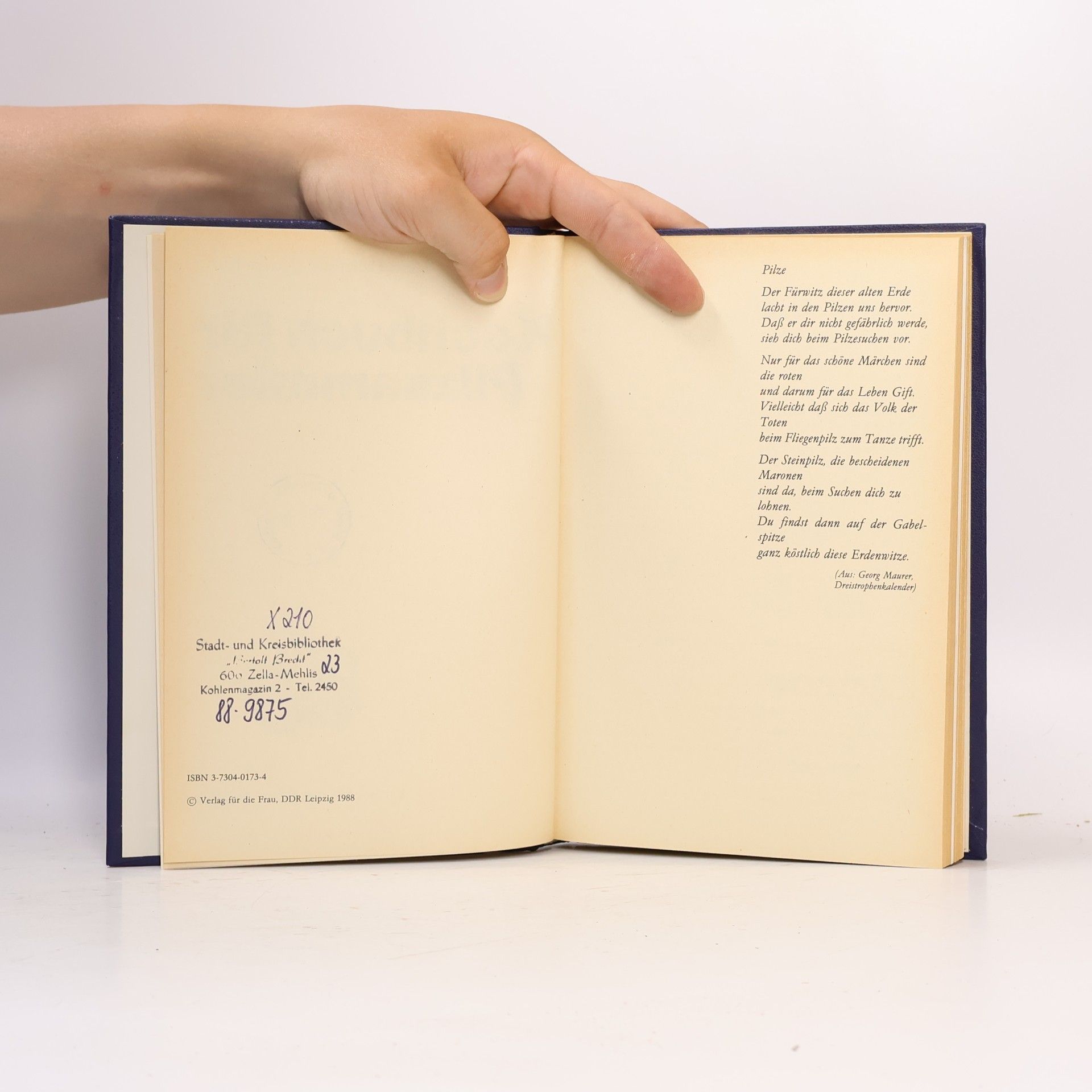 Maria Hallebach Kochbuch für Pilzsammler