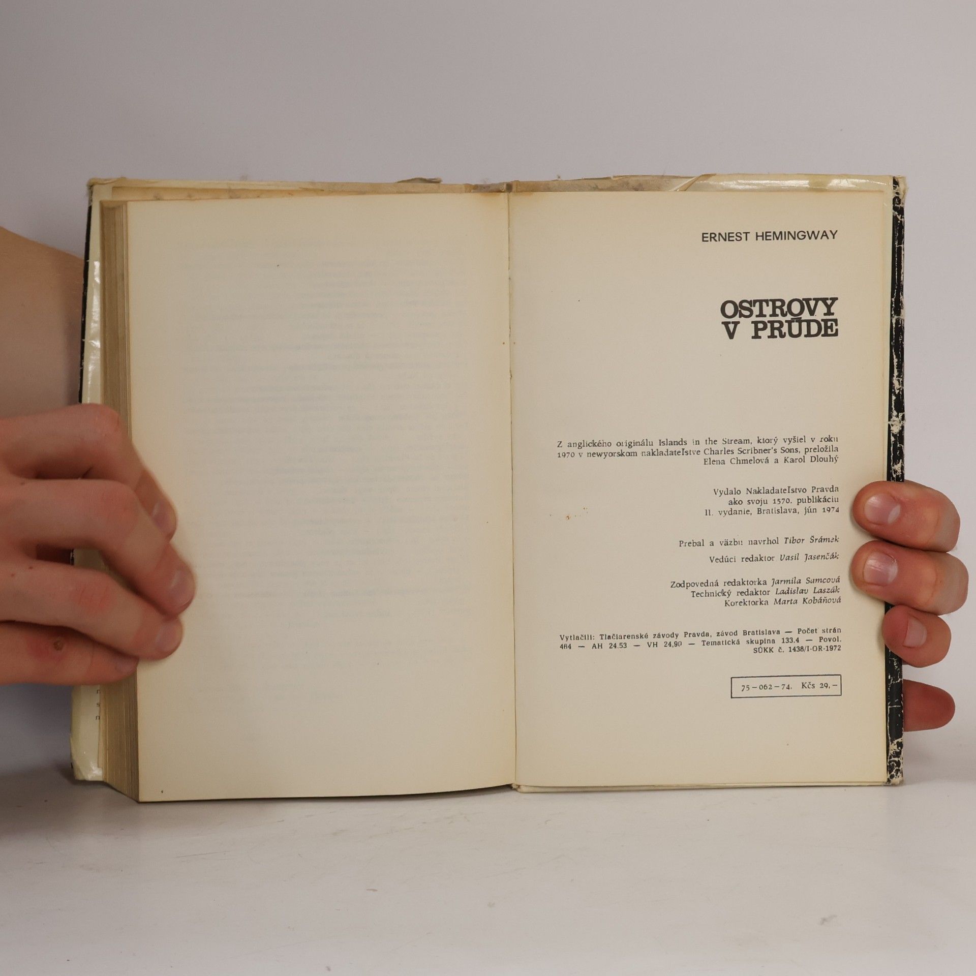Ernest Hemingway Ostrovy v prúde