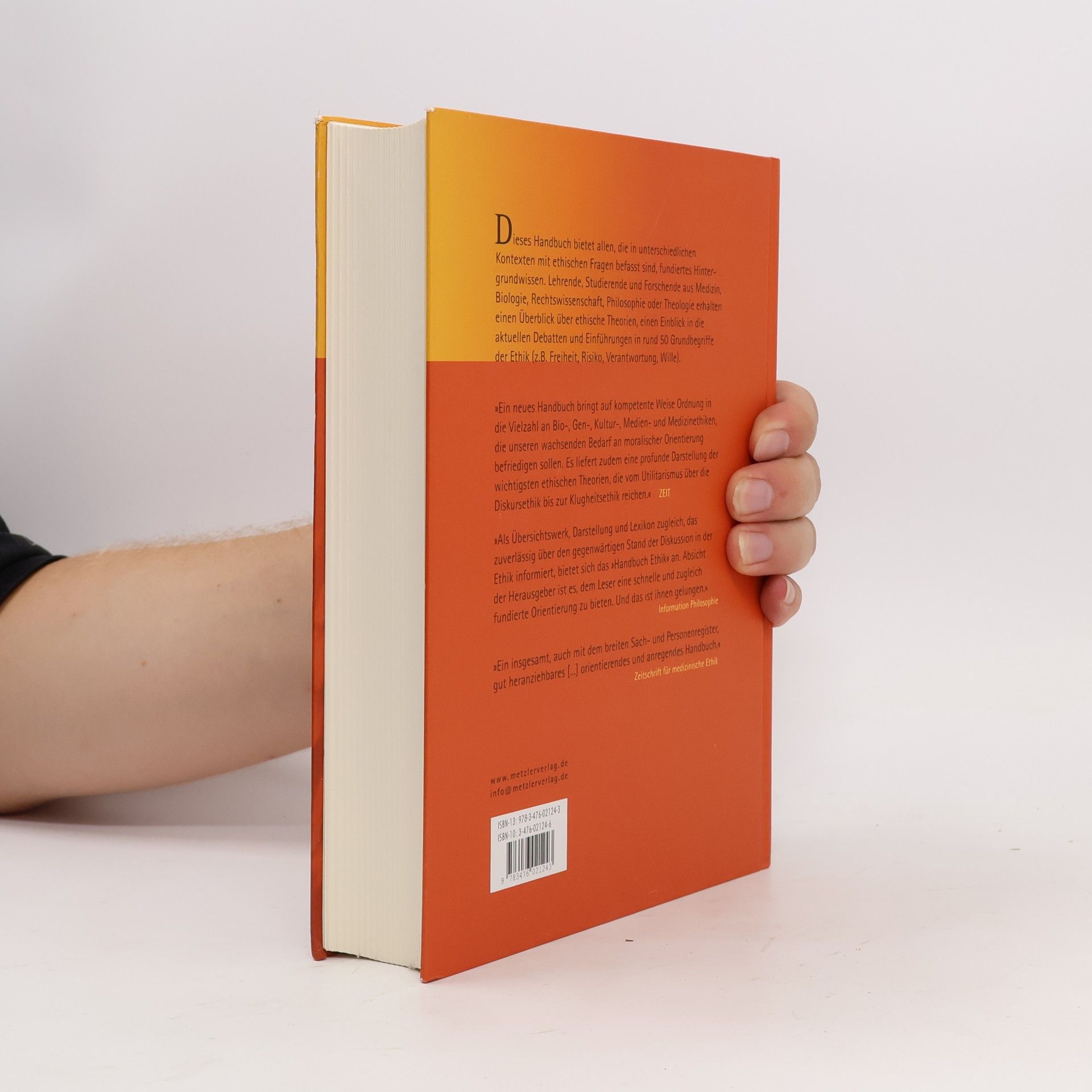 Marcus Düwell Handbuch Ethik - 2. Auflage