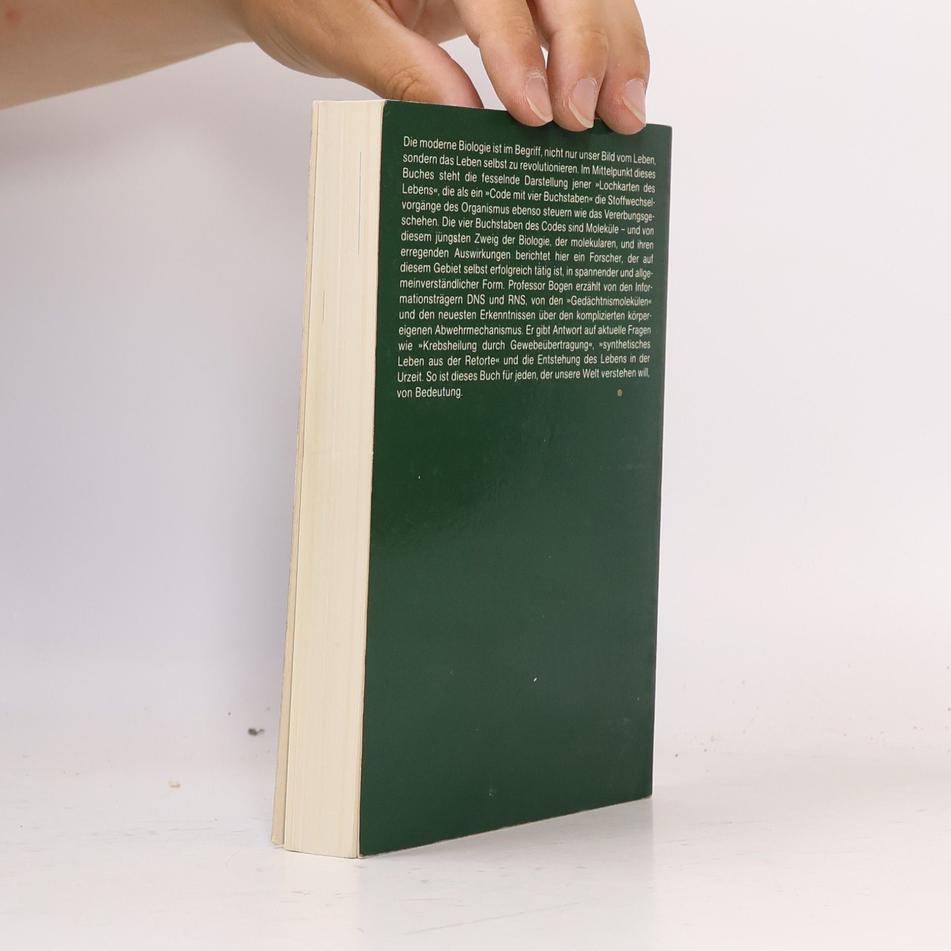 Hans Joachim Bogen Knaurs Buch der modernen Biologie
