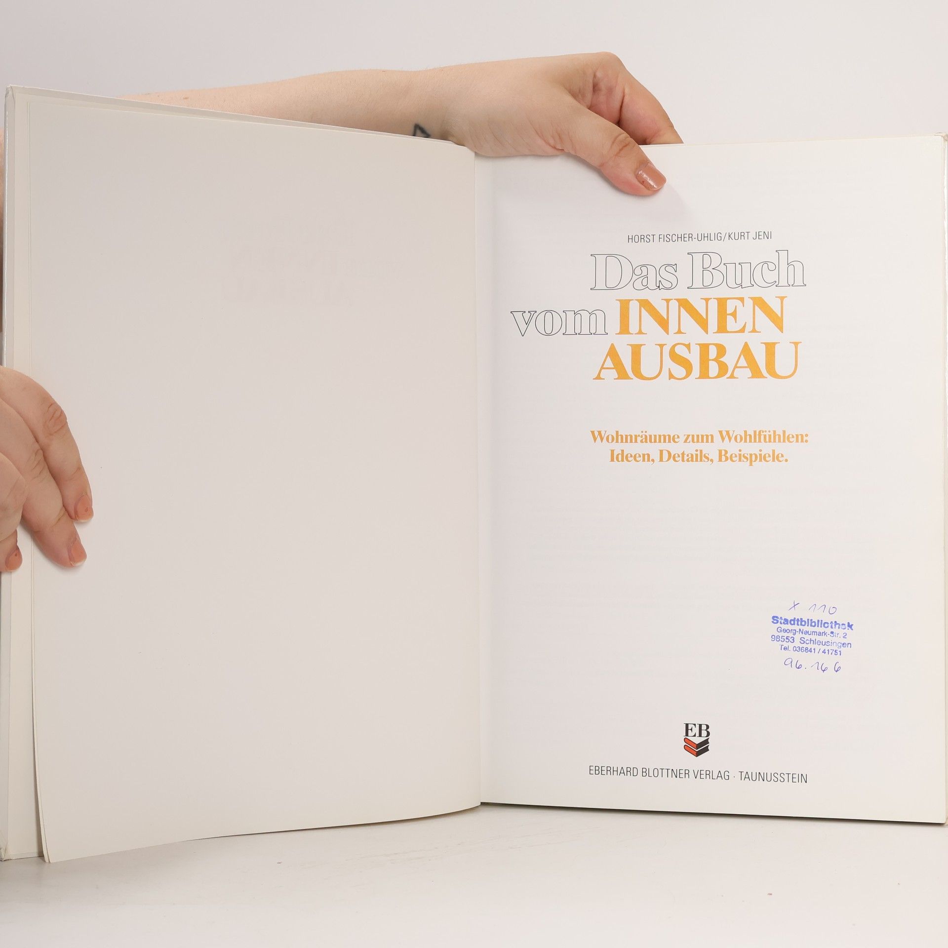 Horst Fischer-Uhlig Das Buch vom Innenausbau
