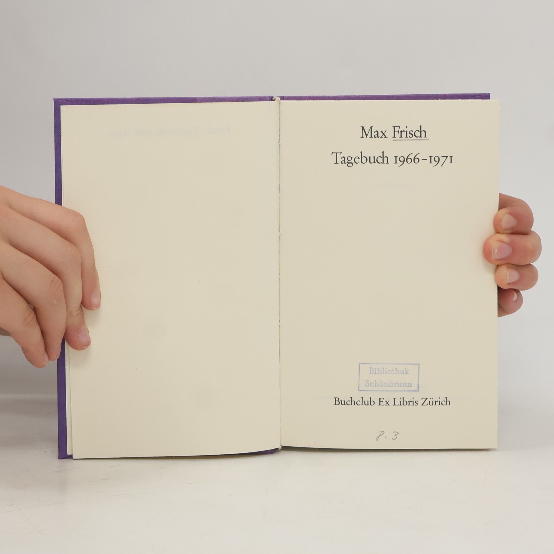 Max Frisch Tagebuch 1966-1971