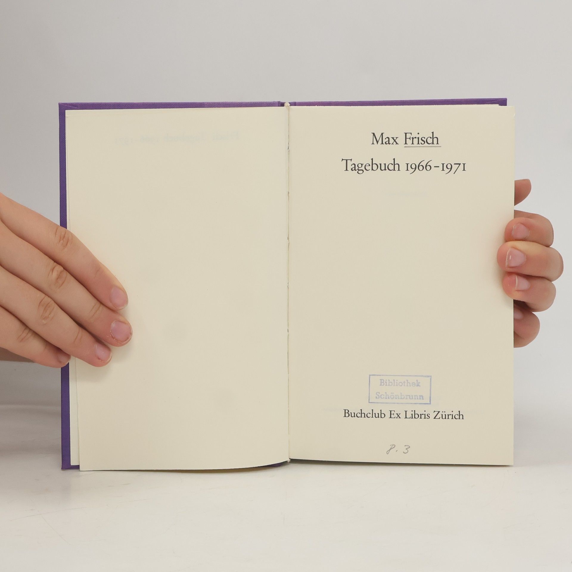 Max Frisch Tagebuch 1966-1971