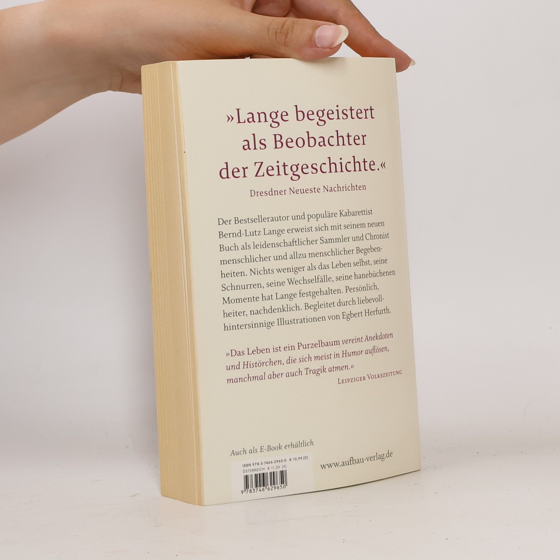 Bernd-Lutz Lange Das Leben ist ein Purzelbaum