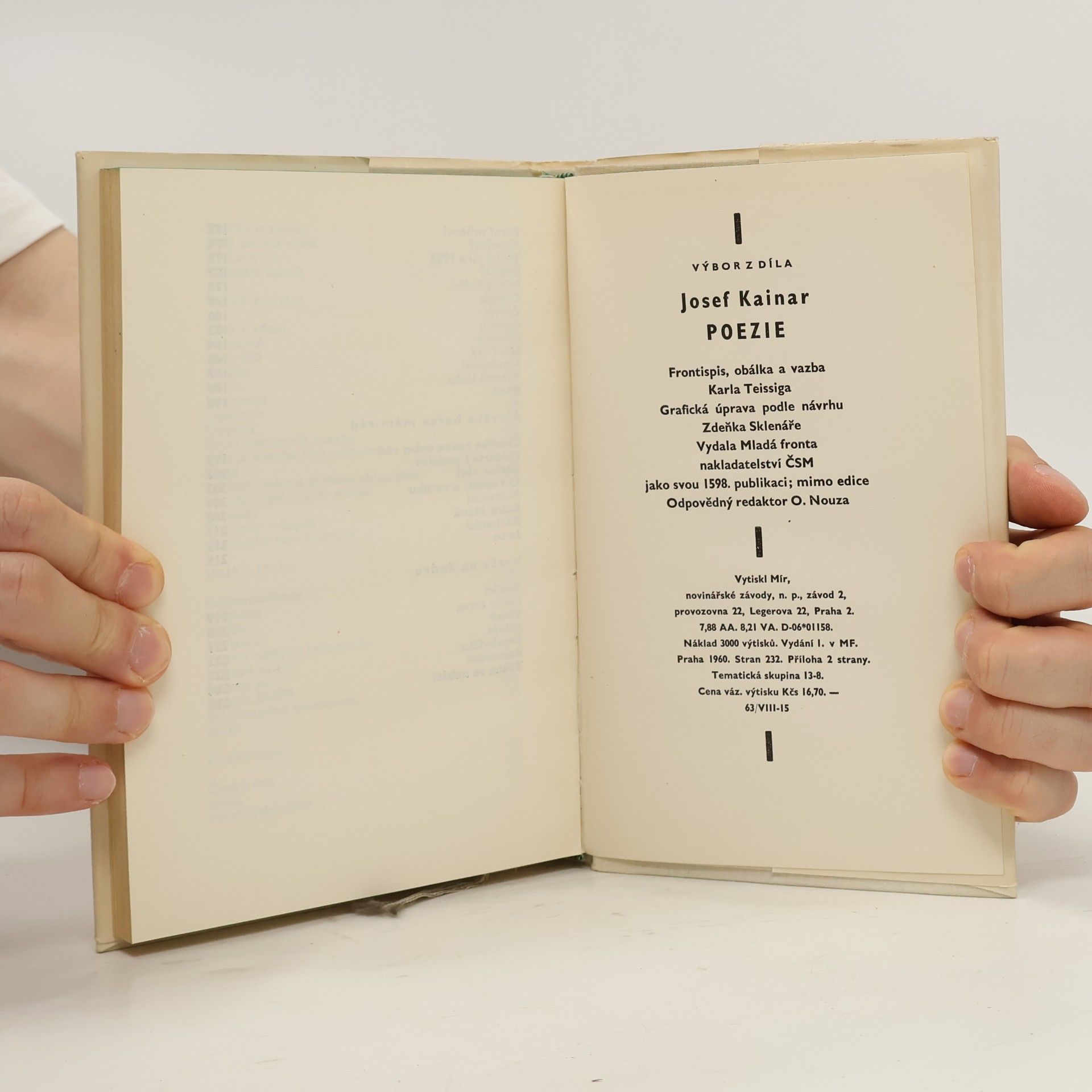 Josef Kainar Poezie