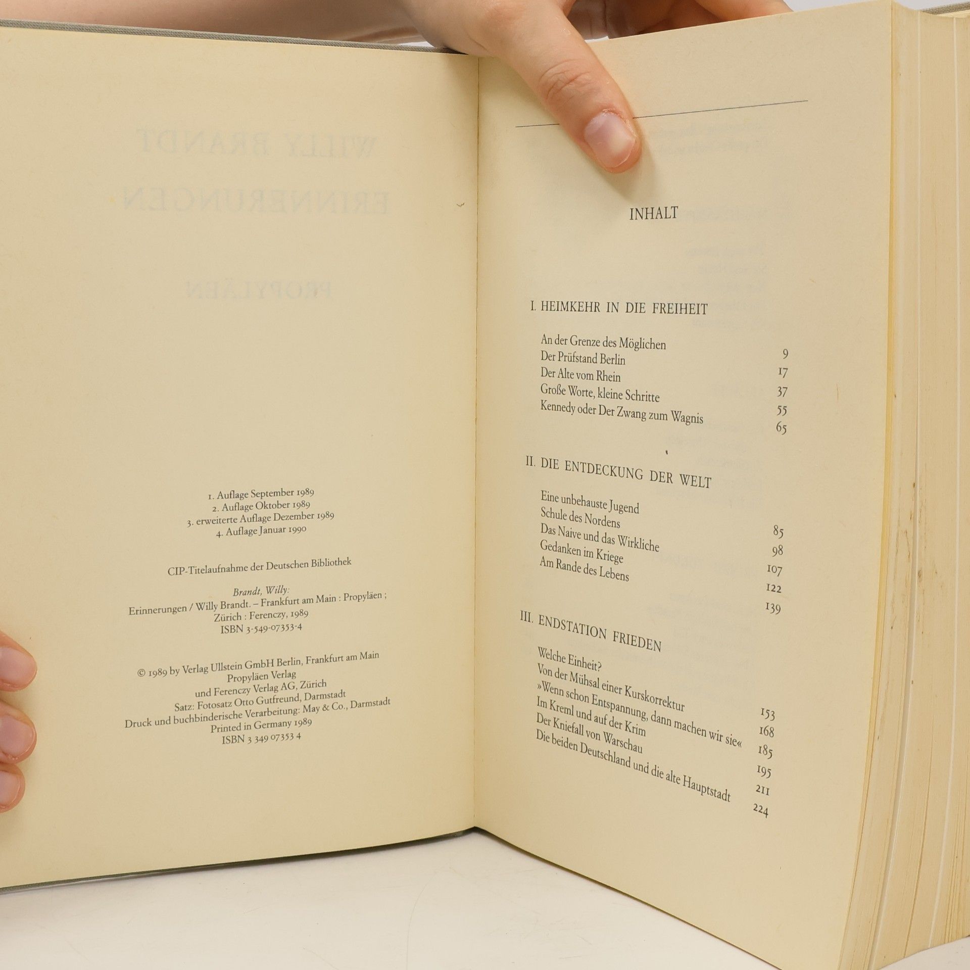 Willy Brandt Erinnerungen