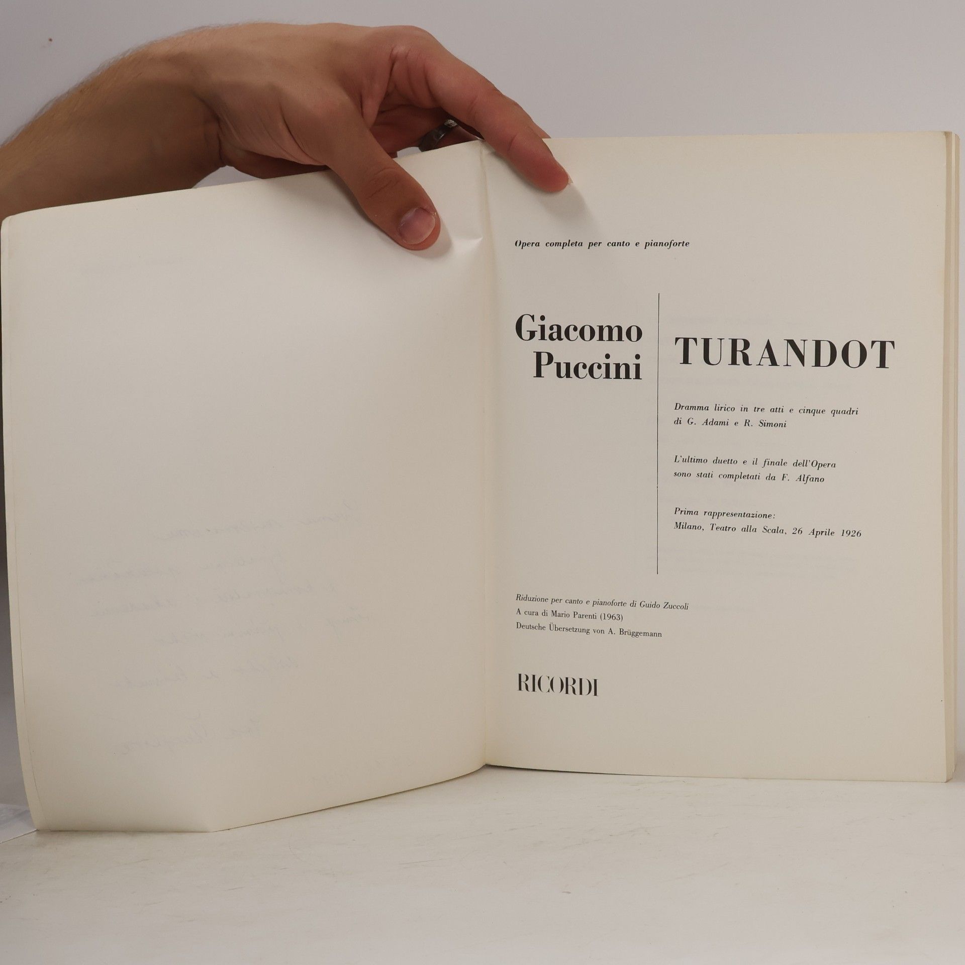 Giocomo Puccini Turandot