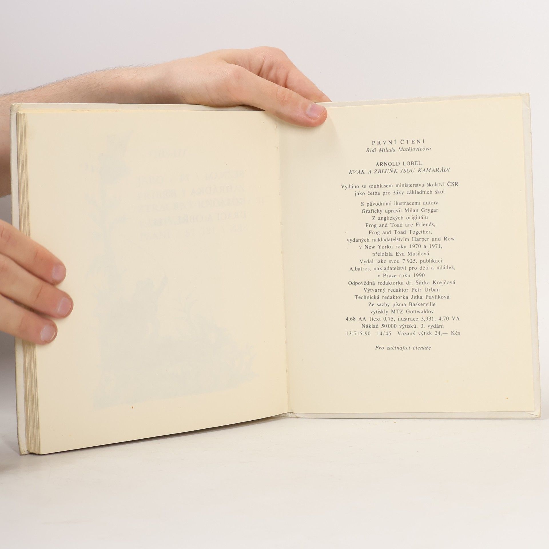Arnold Lobel Kvak a Žbluňk jsou kamarádi