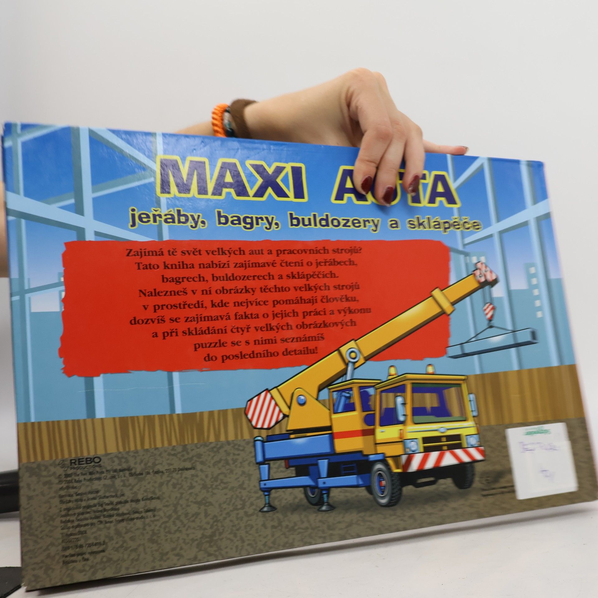 Gaston Vanzet Maxi auta: jeřáby, bagry, budlozery a sklápěče. Čtyři 48dílná puzzle