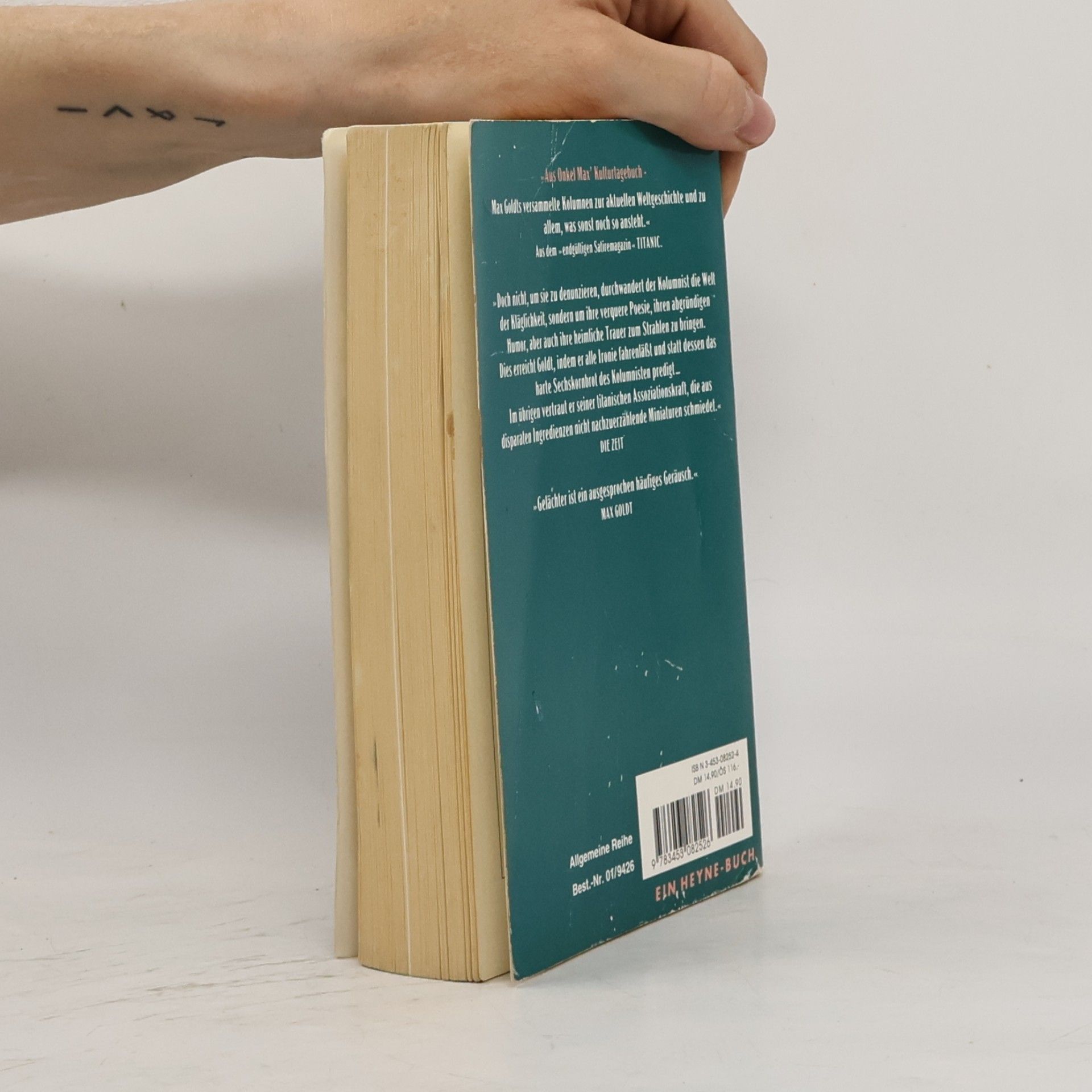Max Goldt Quitten für die Menschen zwischen Emden und Zittau : aus Onkel Max' Kulturtagbuch