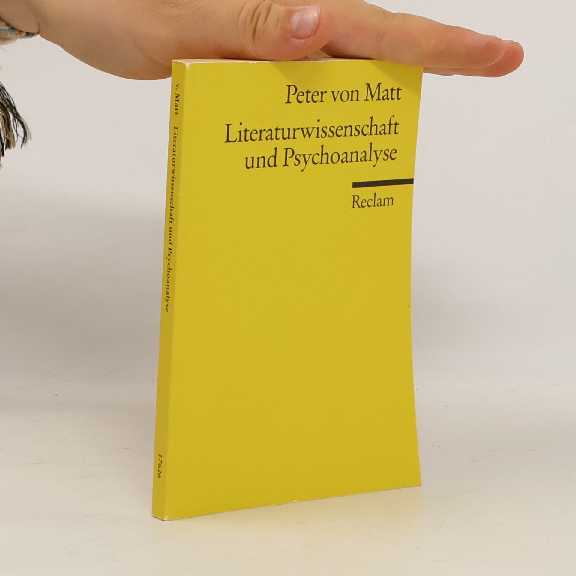 Peter von Matt Literaturwissenschaft und Psychoanalyse