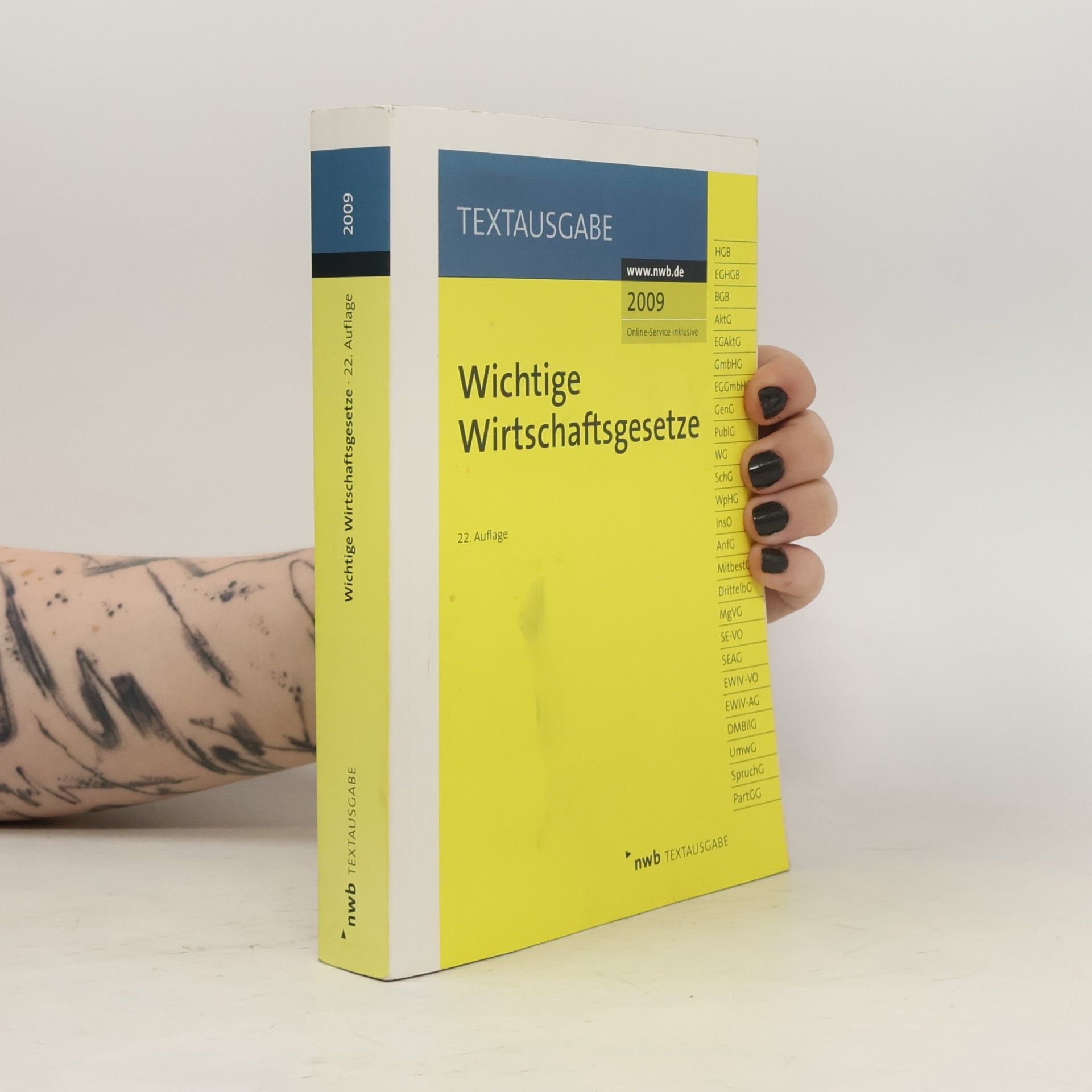 NWB Redaktion Wichtige Wirtschaftsgesetze