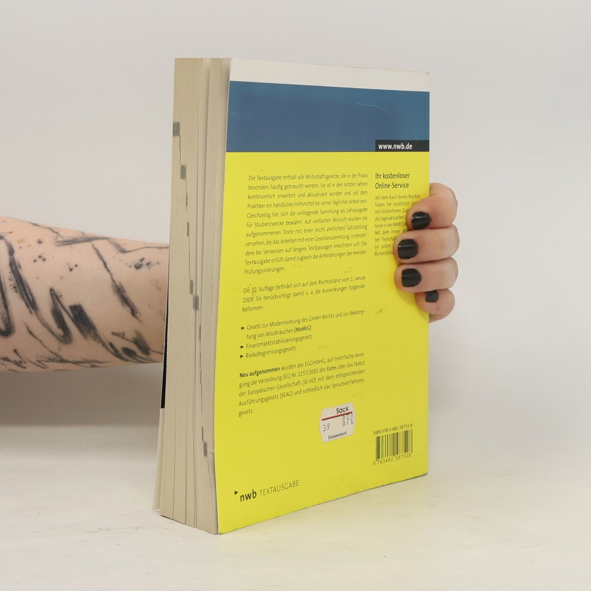 NWB Redaktion Wichtige Wirtschaftsgesetze
