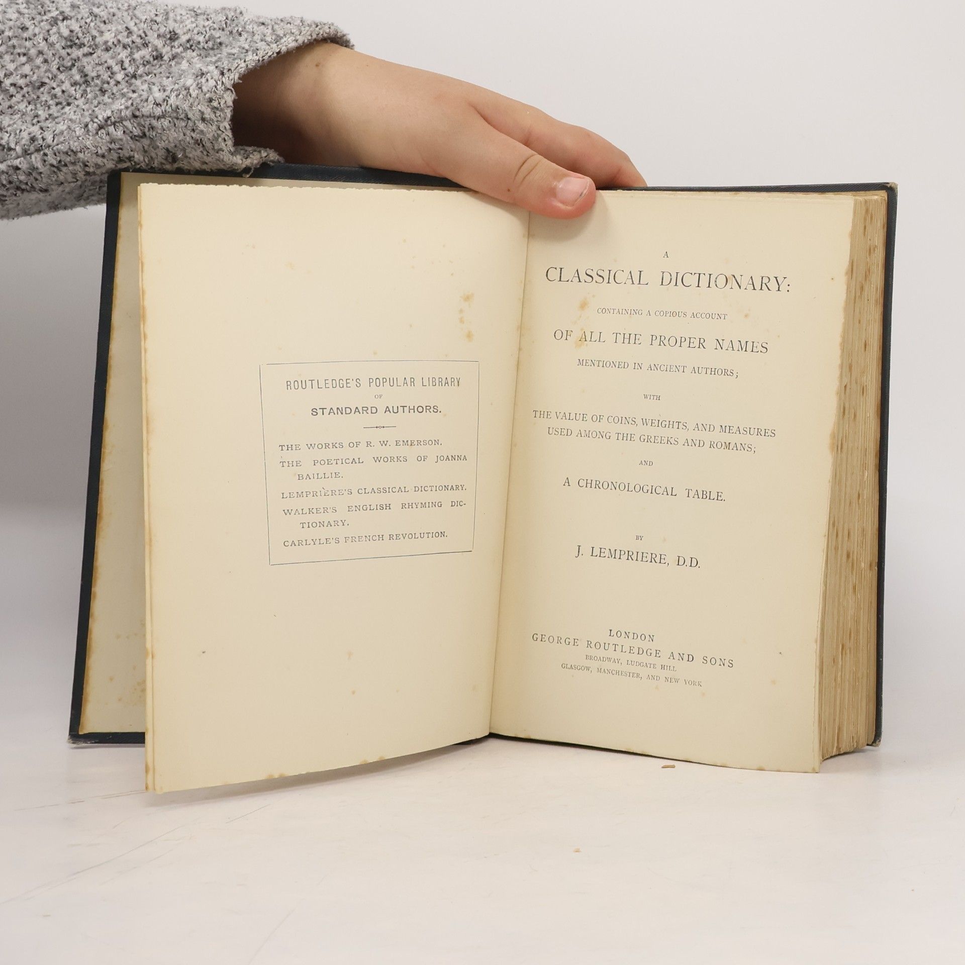J. Lempriere Lempriere´s Classical Dictionary