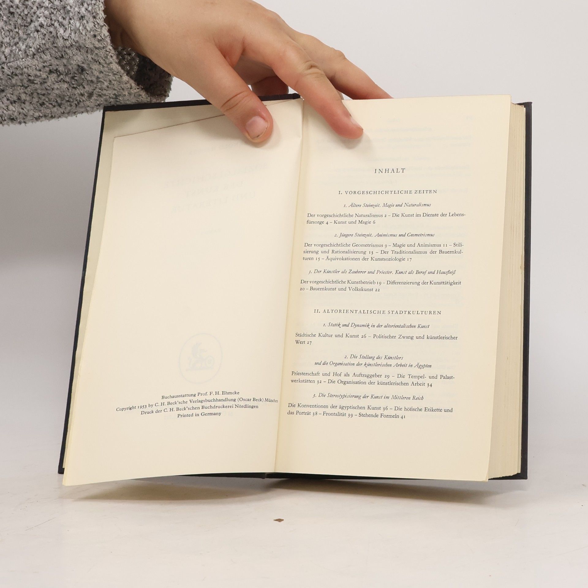 Arnold Hauser Sozialgeschichte der Kunst und Literatur 1.