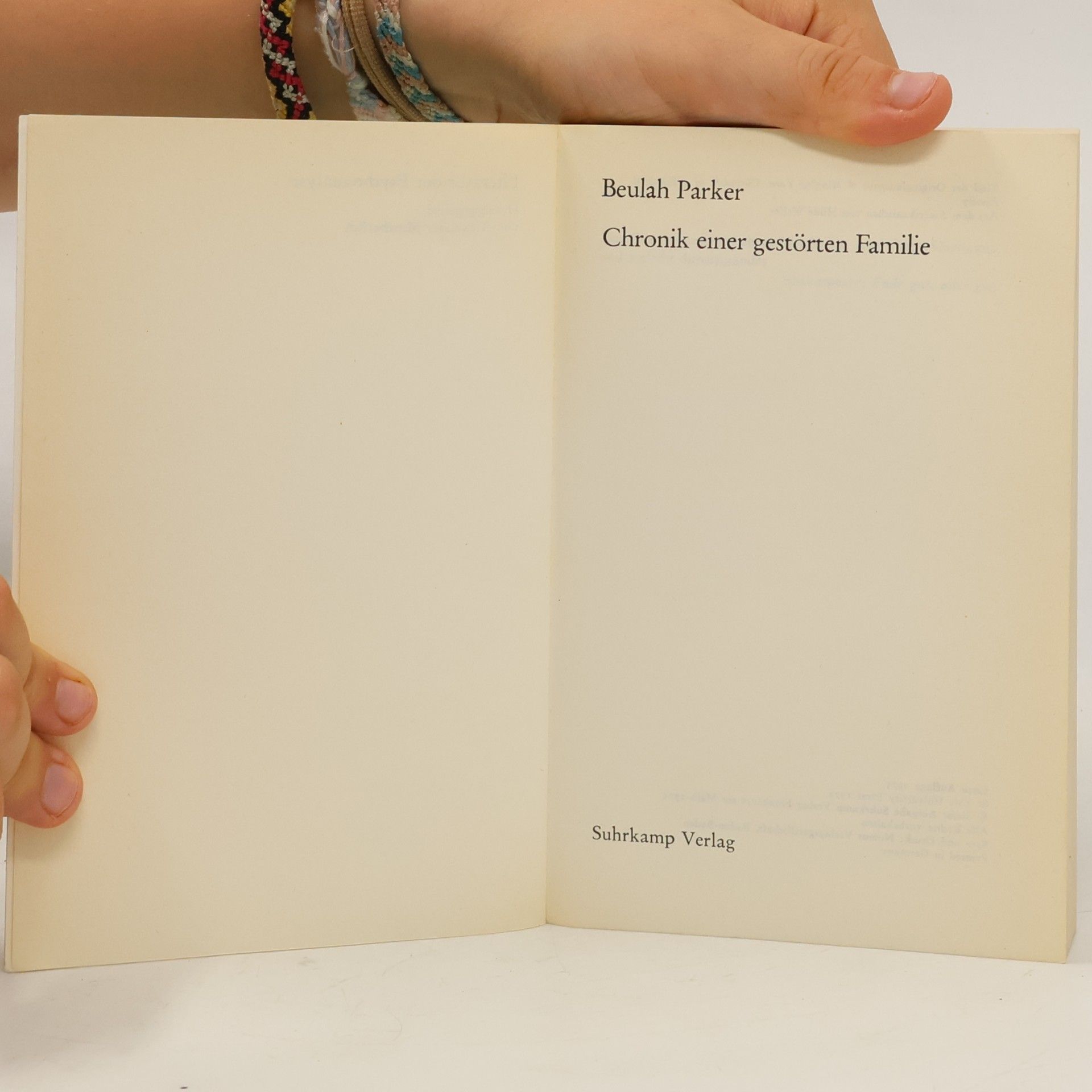 Beulah Parker Chronik einer gestörten Familie