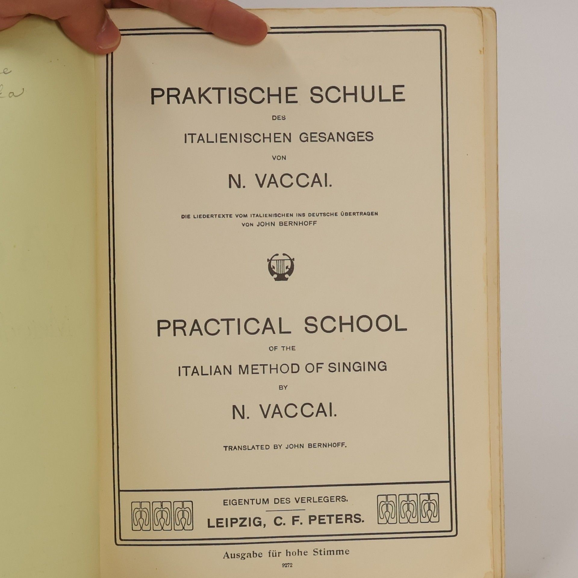 Autorenkollektiv Vaccai. Metodo pratico