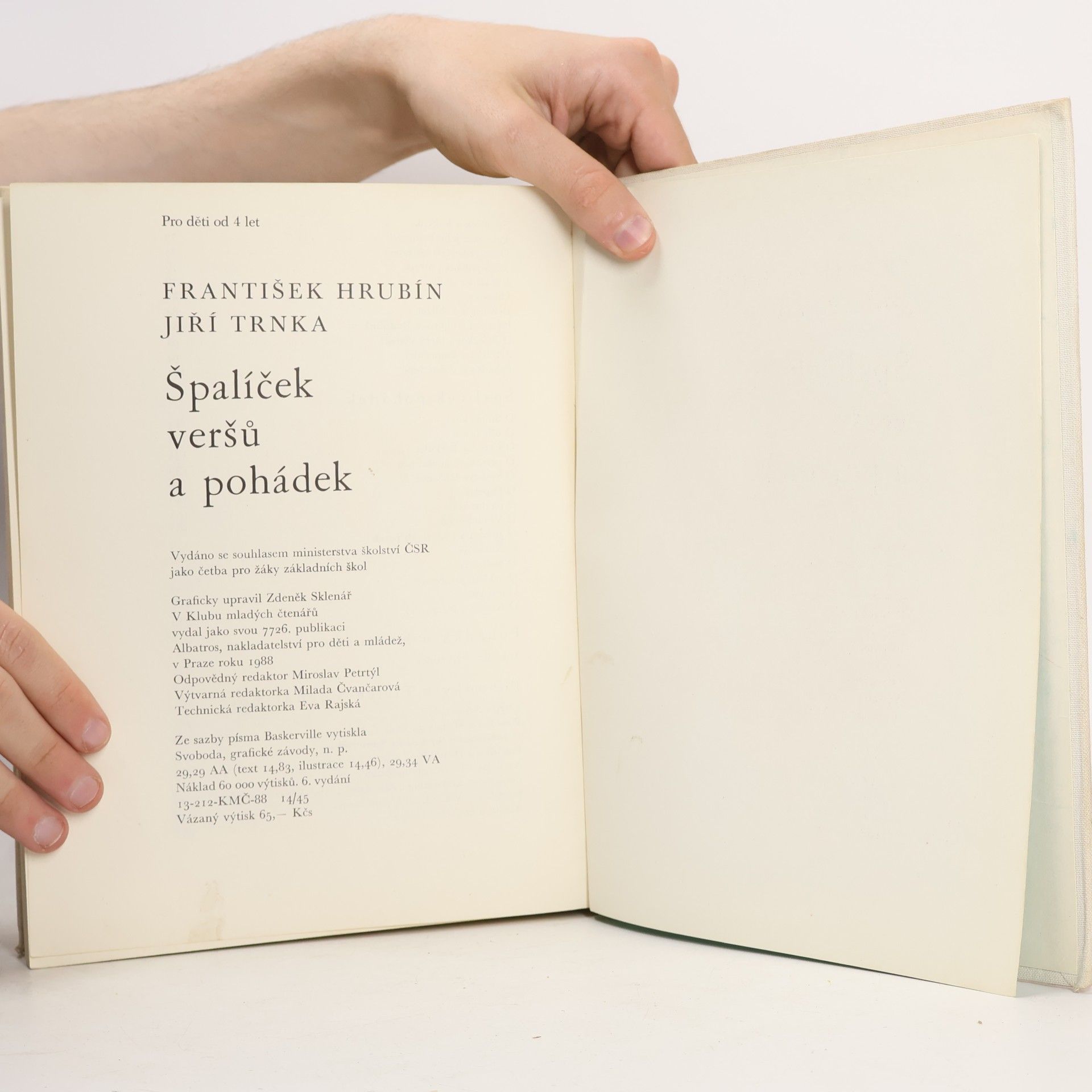 František Hrubín Špalíček veršů a pohádek