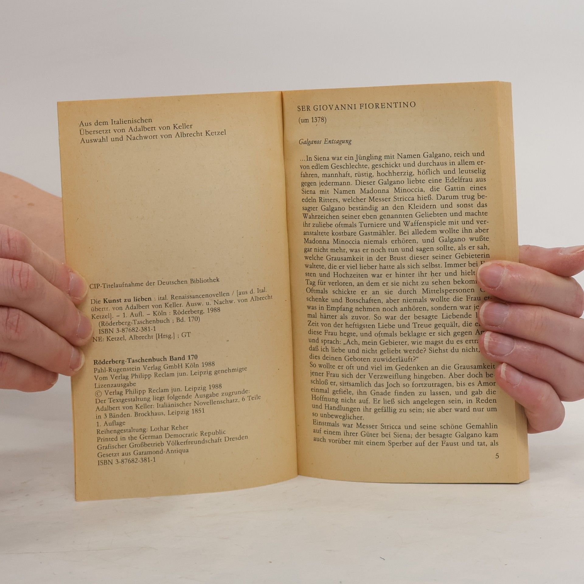 Adalbert von Keller Die Kunst zu lieben 170