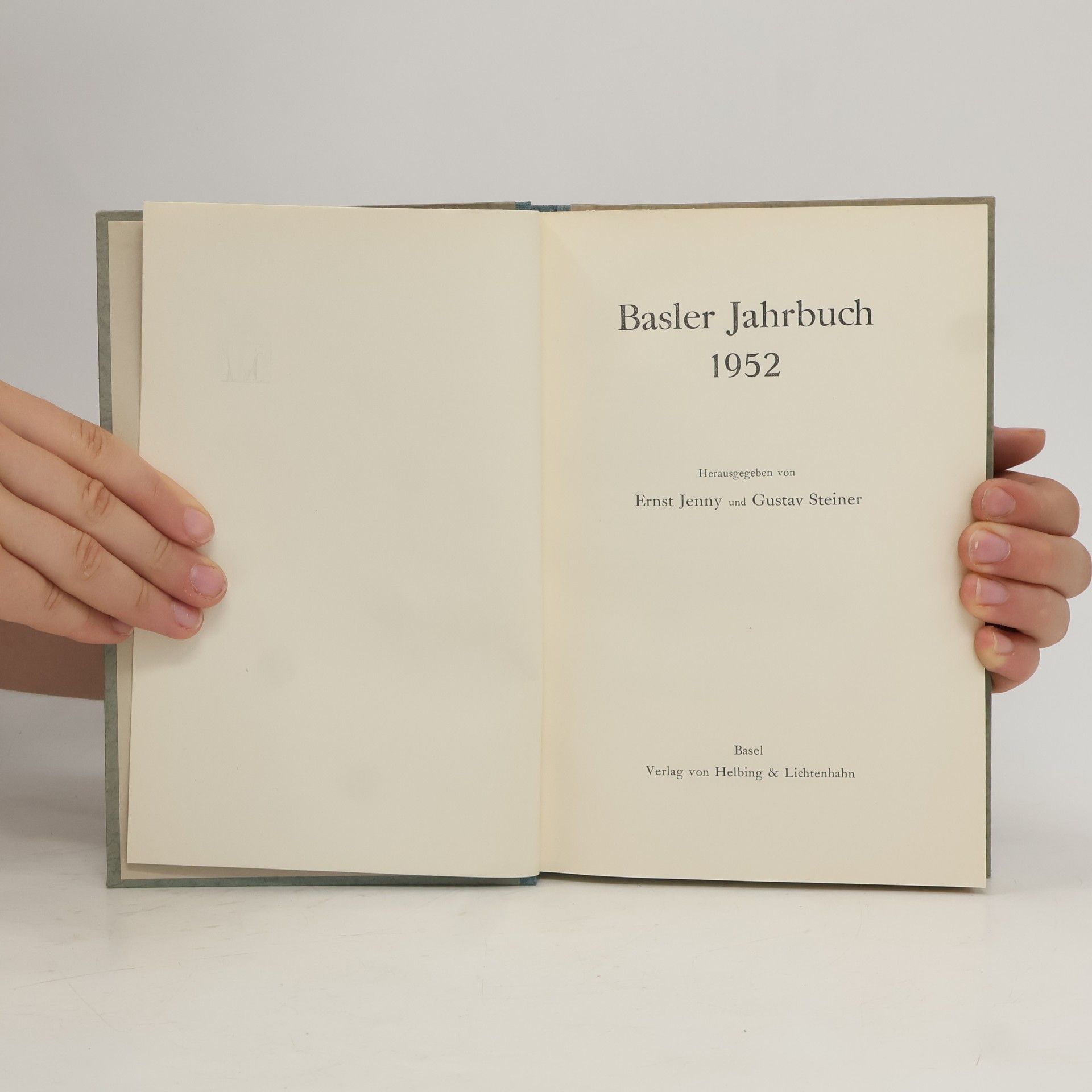 Ernst Jenny Basler Jahrbuch 1952