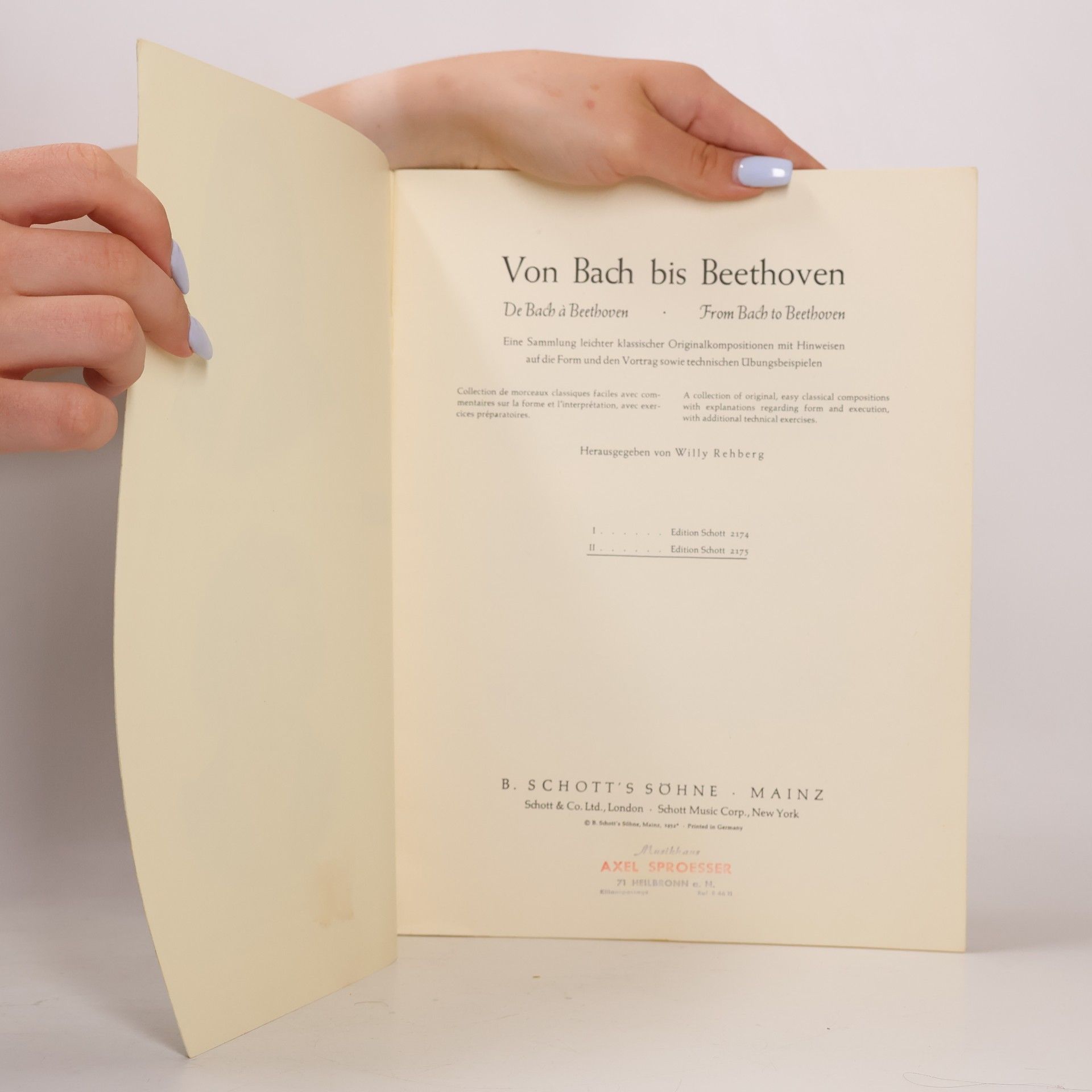 Willy Rehberg Von Bach bis Beethoven