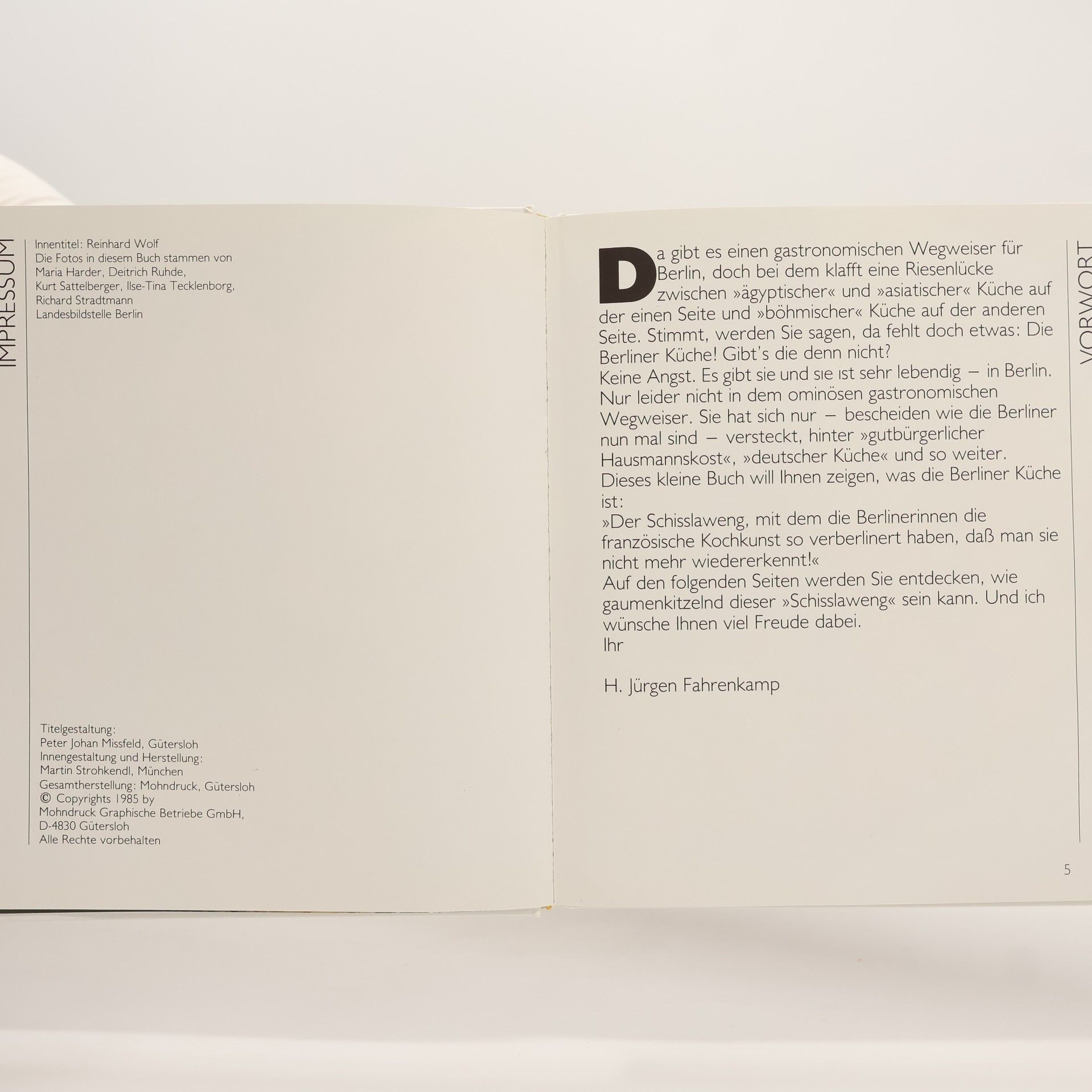 Peter Johan Missfeld Die Berliner Küche