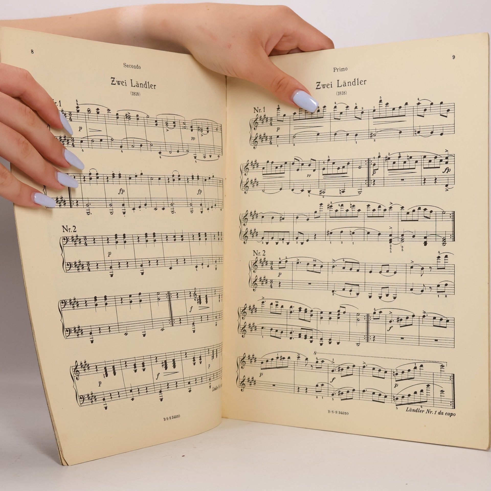 Franz Schubert Ländler für vier Hände