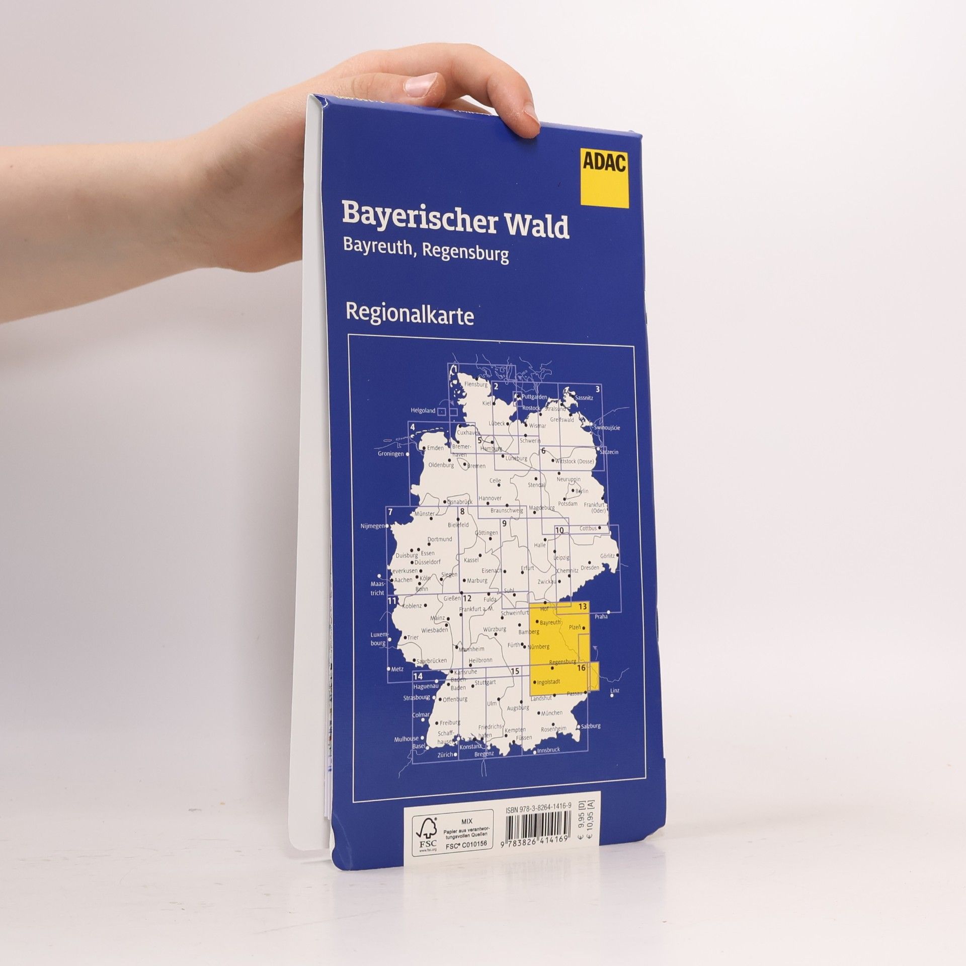 ADAC Verlag ADAC Regionalkarte Blatt 13 Bayerischer Wald, Bayreuth, Regensburg 1:150 000