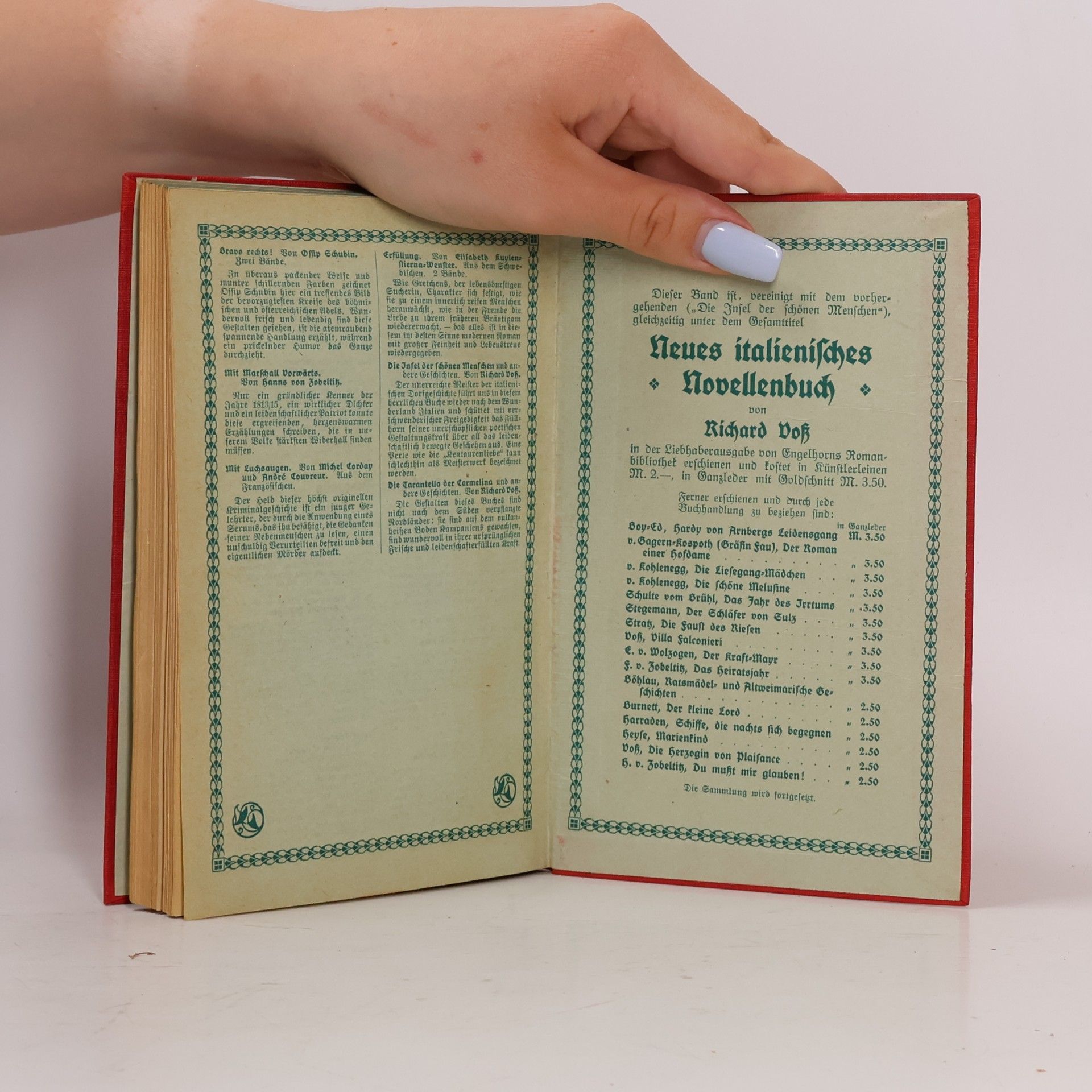 Richard Voß Neues italienisches Novellenbuch 2