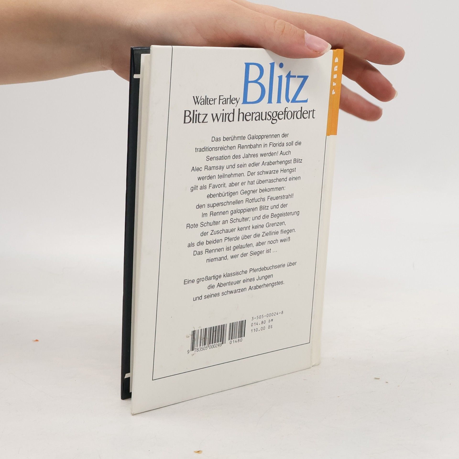 Walter Farley Blitz. Blitz wird herausgefordert