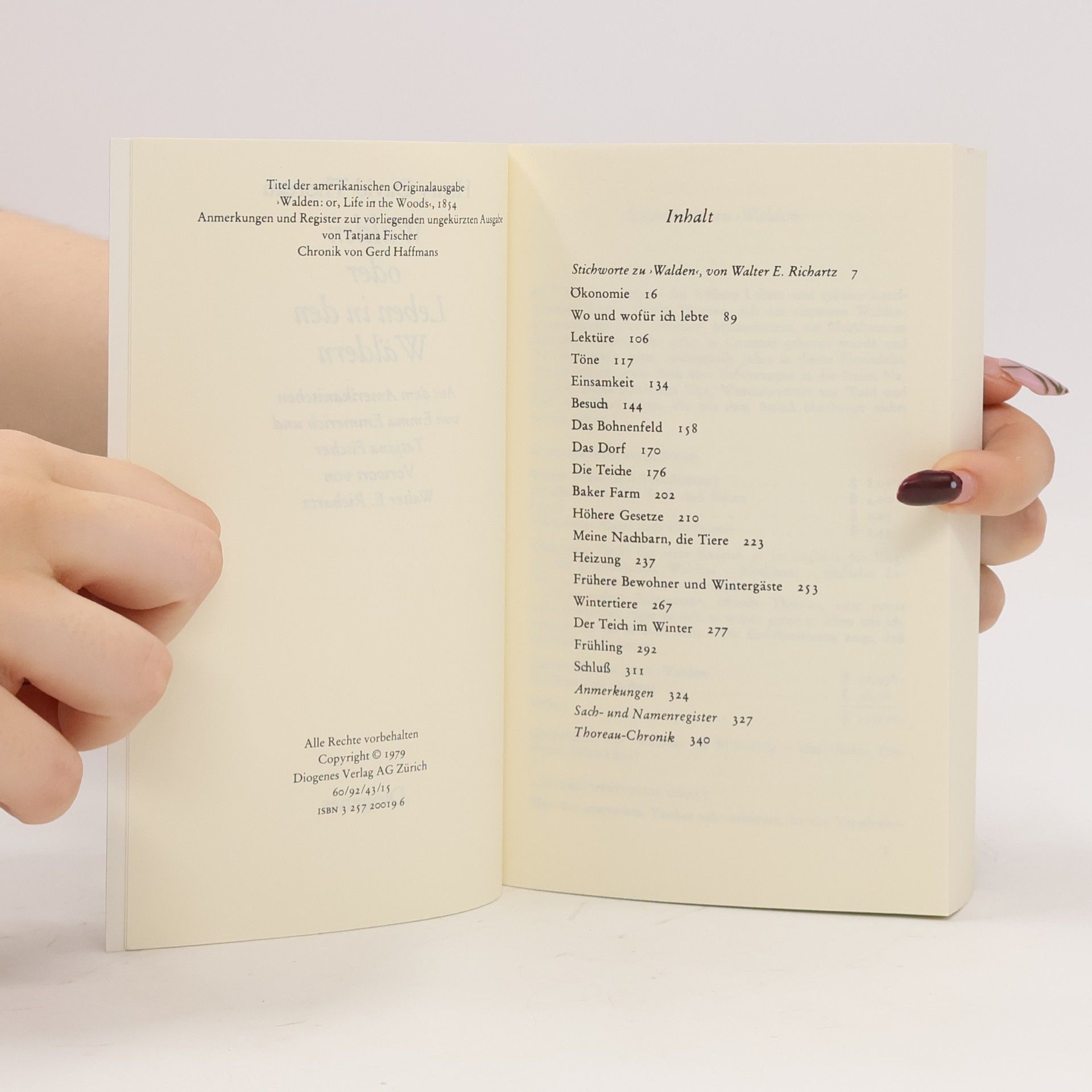 Henry David Thoreau Walden oder Leben in den Wäldern
