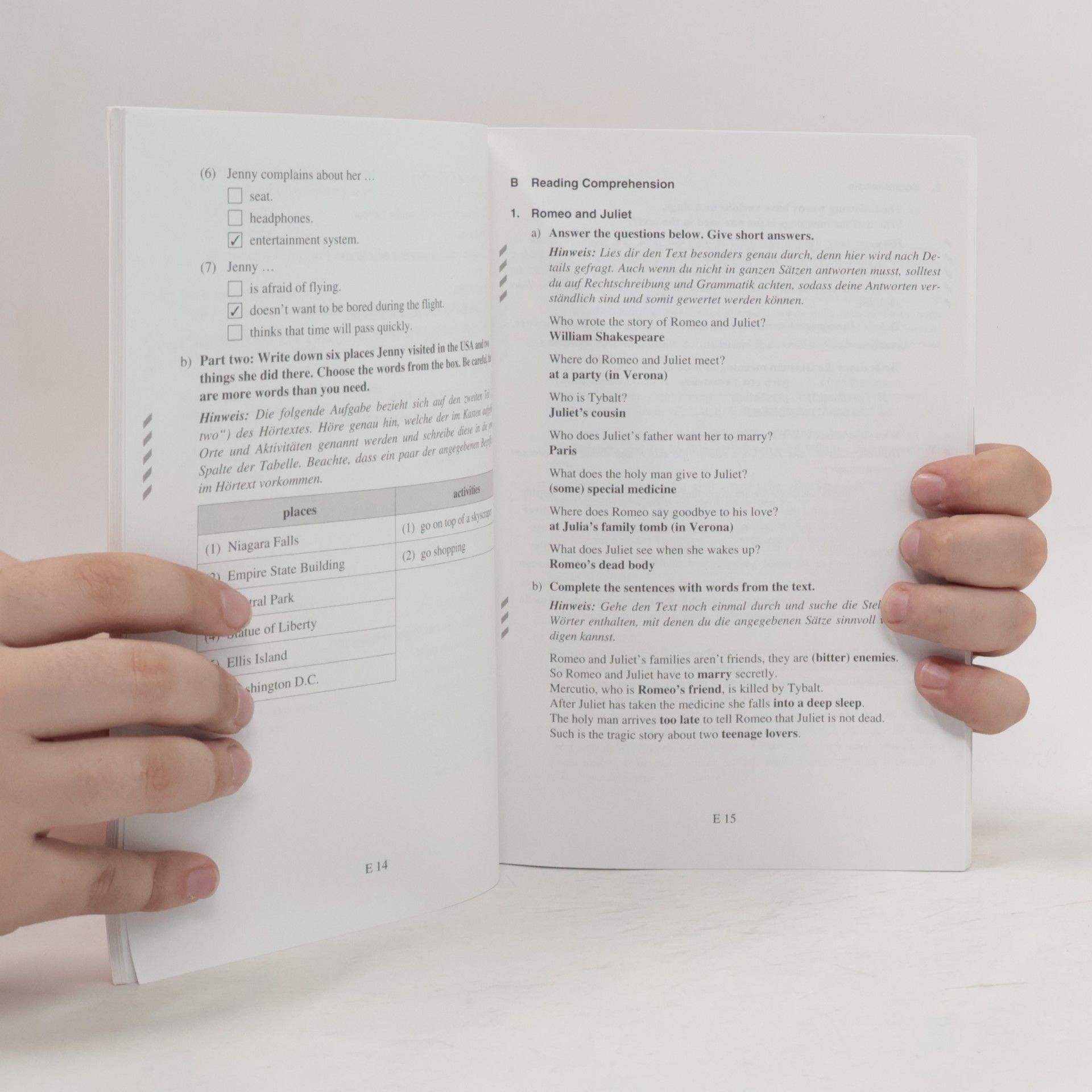Katharina Menzel-Ahr Hauptschule 2016 - Englisch Lösungsheft, Hessen