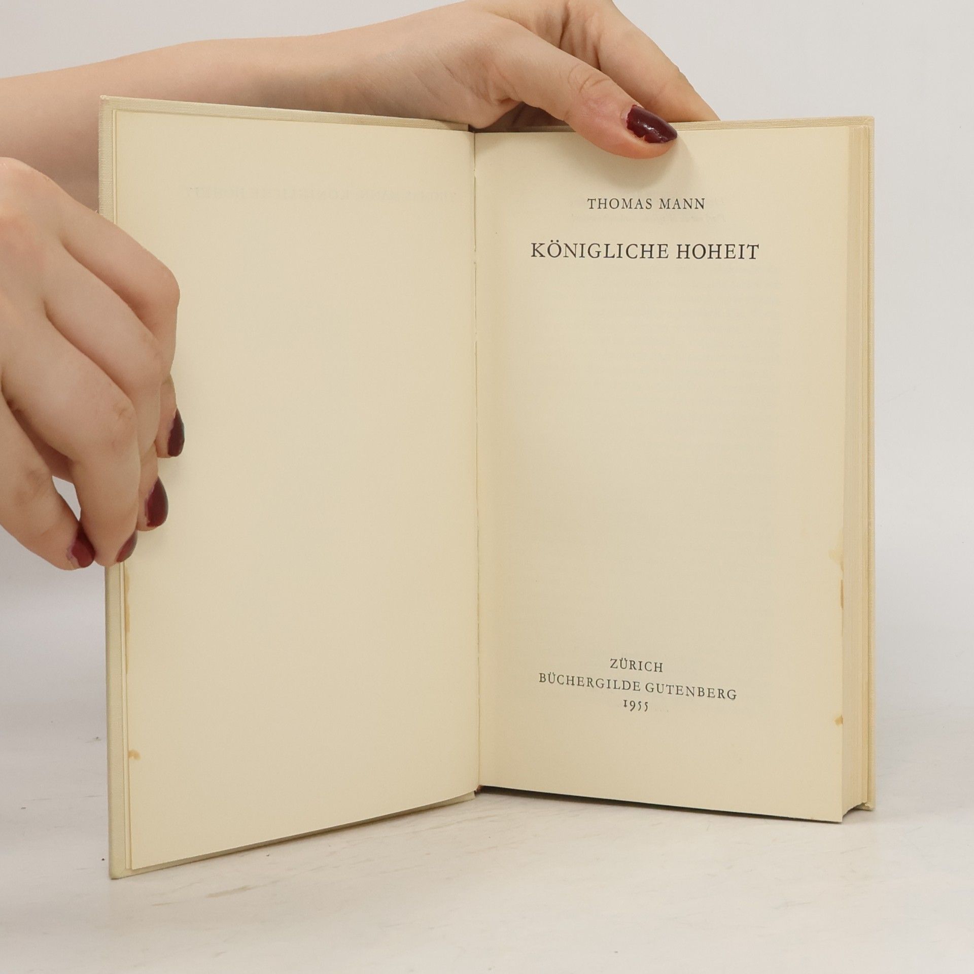 Thomas Mann Königliche Hoheit