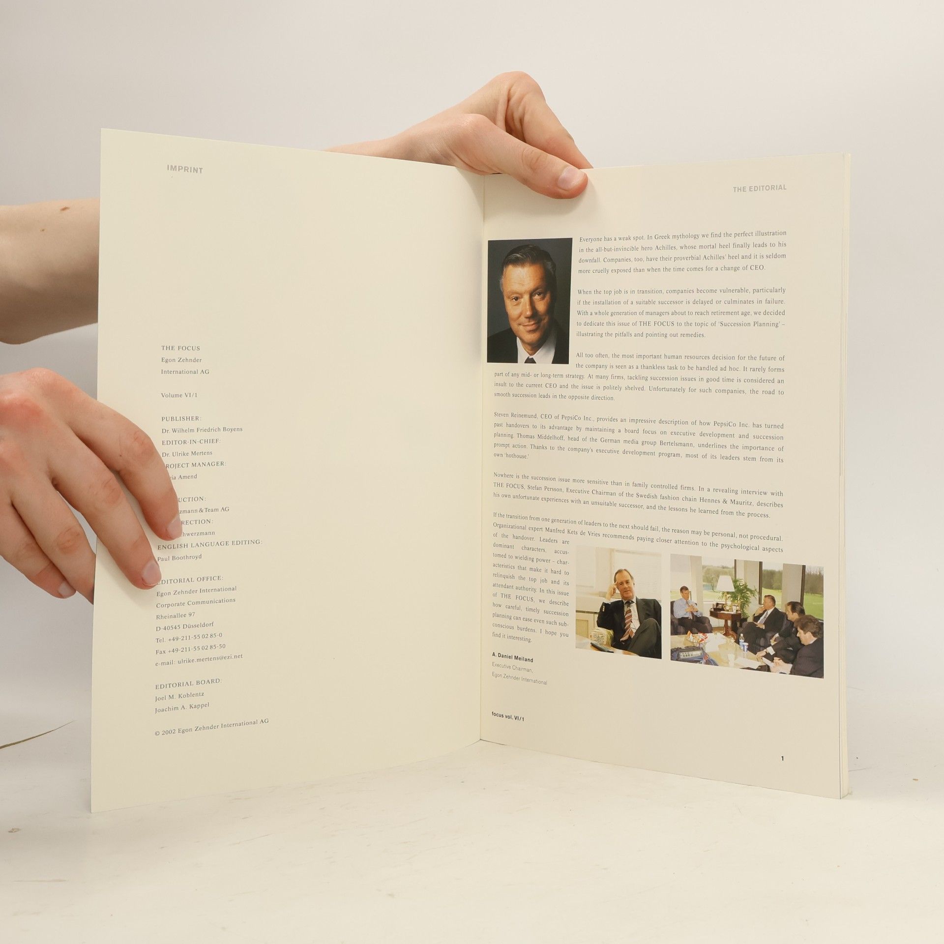 Various authors Succession Planning. The Focus Vol. VI/1