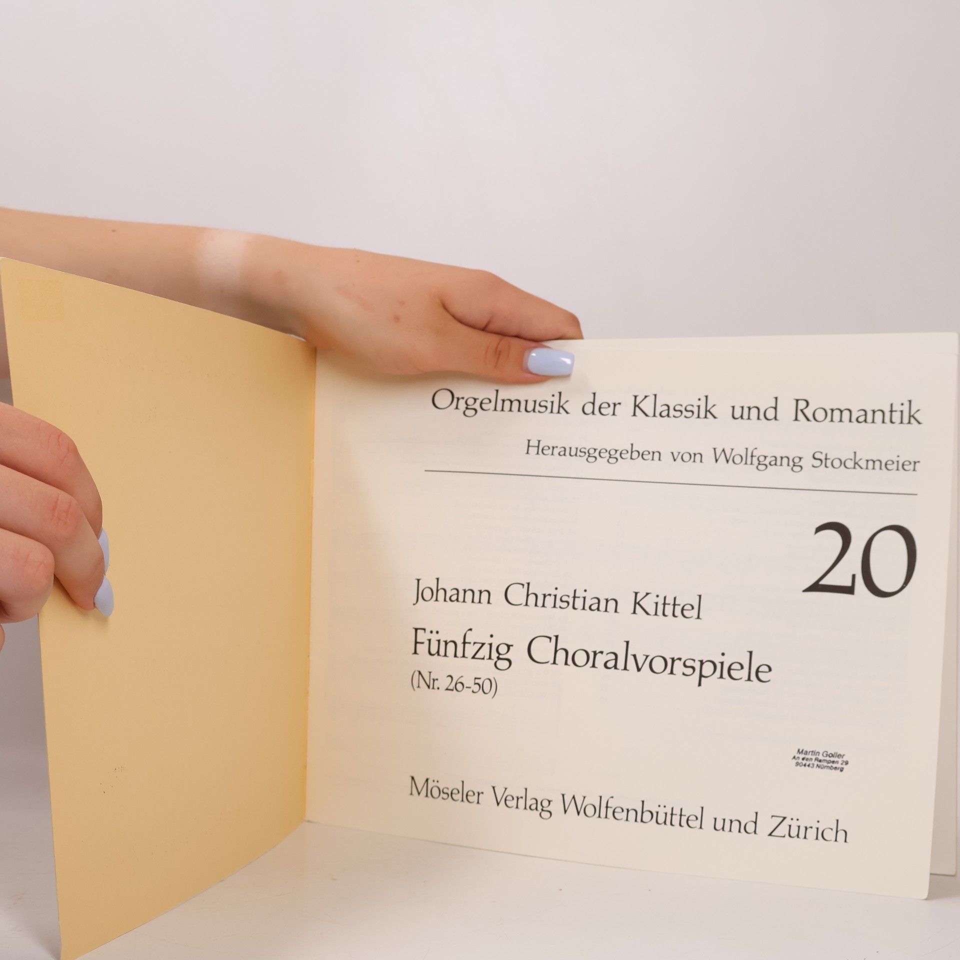Johann Christian Kittel Fünfzig Choralvorspiele 20