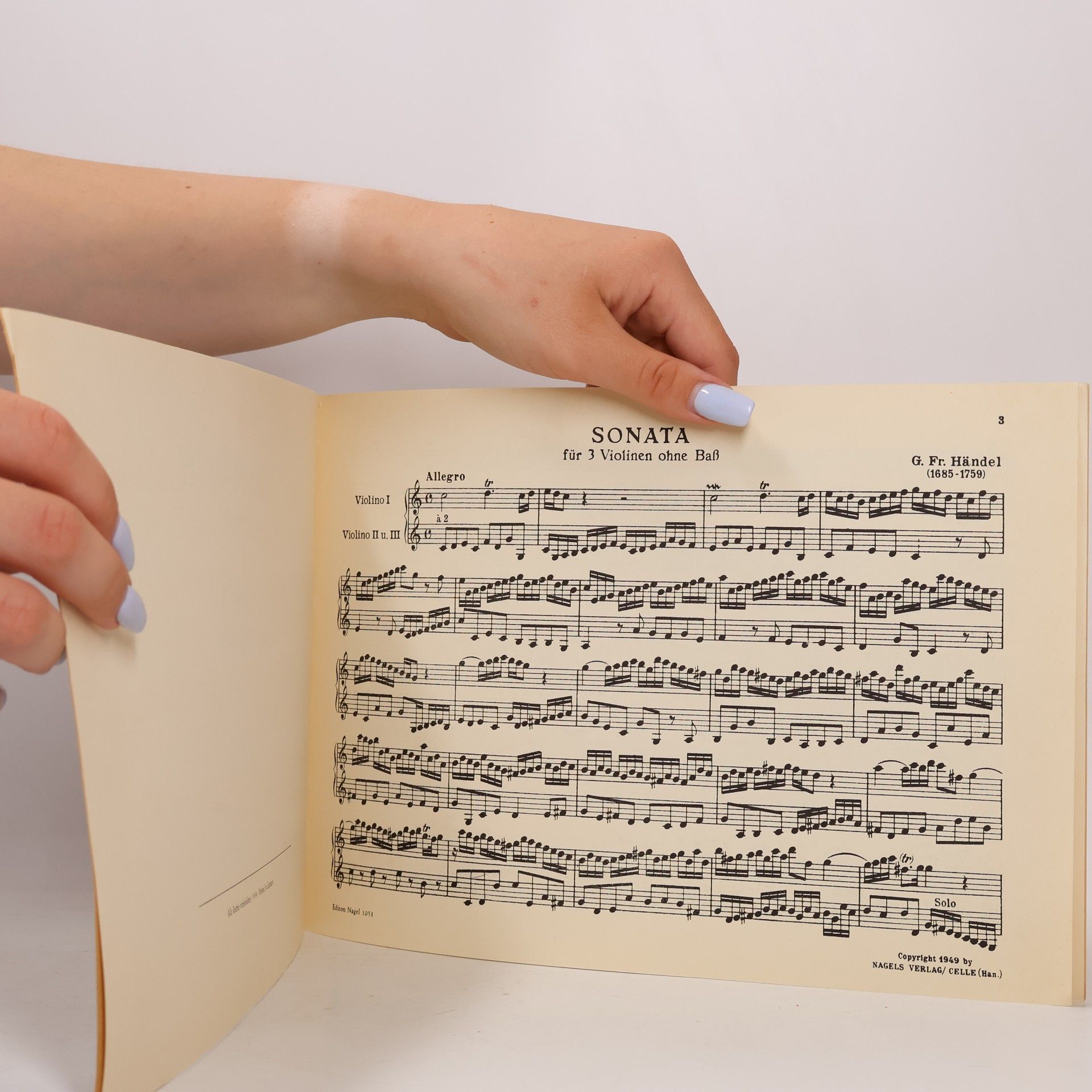 George Frideric Handel Sonata für drei Violinen