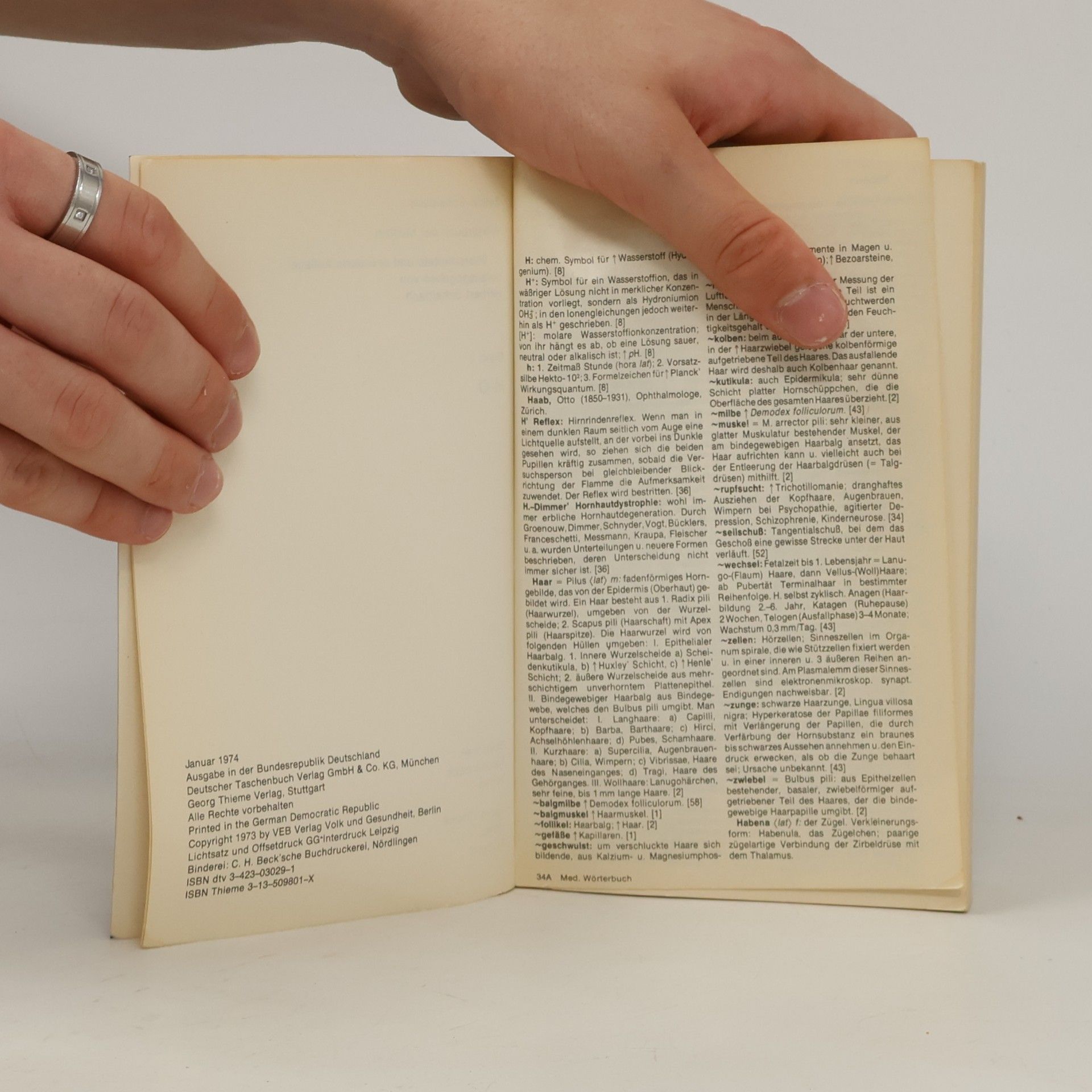 Zetkin Wörterbuch der Medizin von Zetkin und Schaldach in 3 Bänden