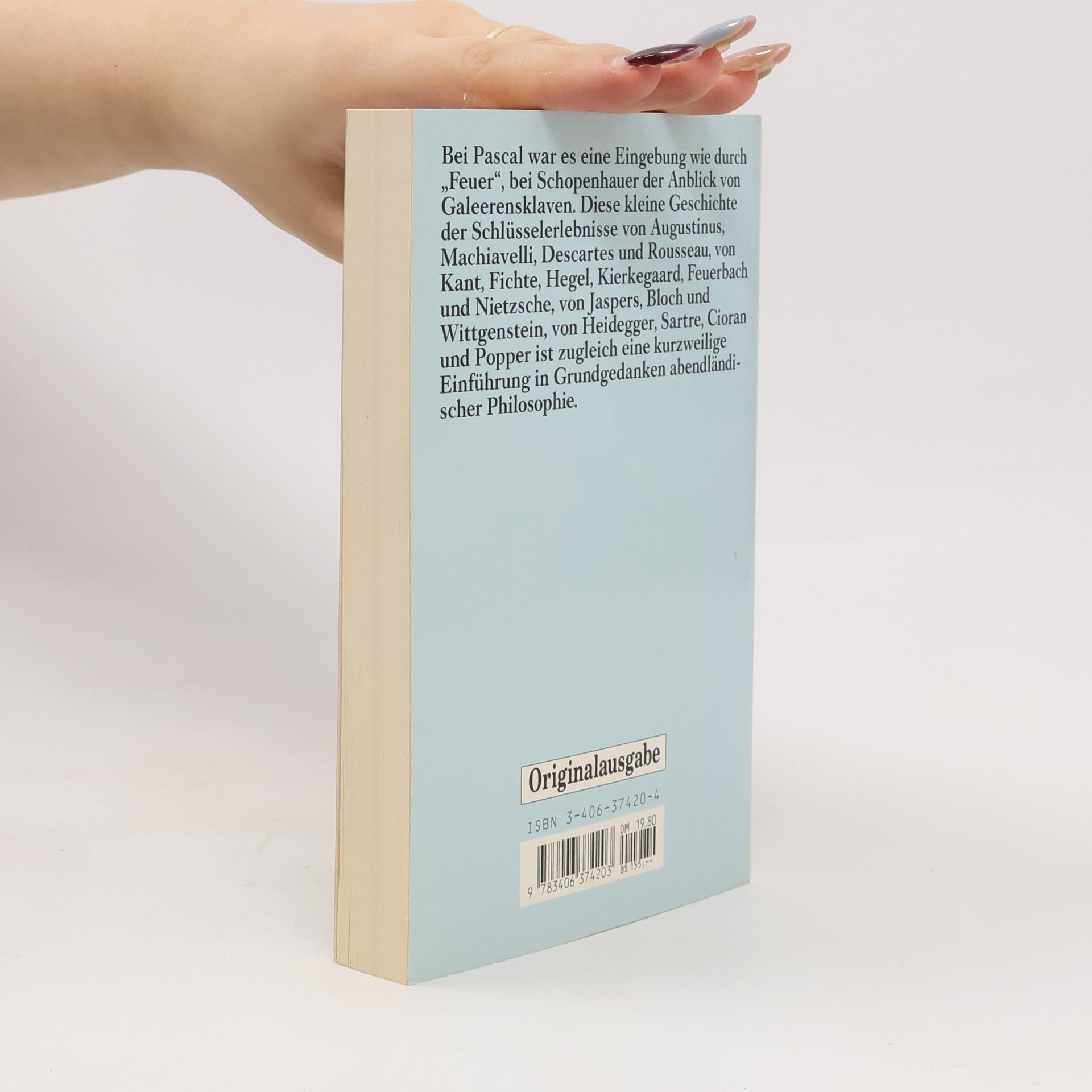 Otto A. Böhmer Sternstunden der Philosophie