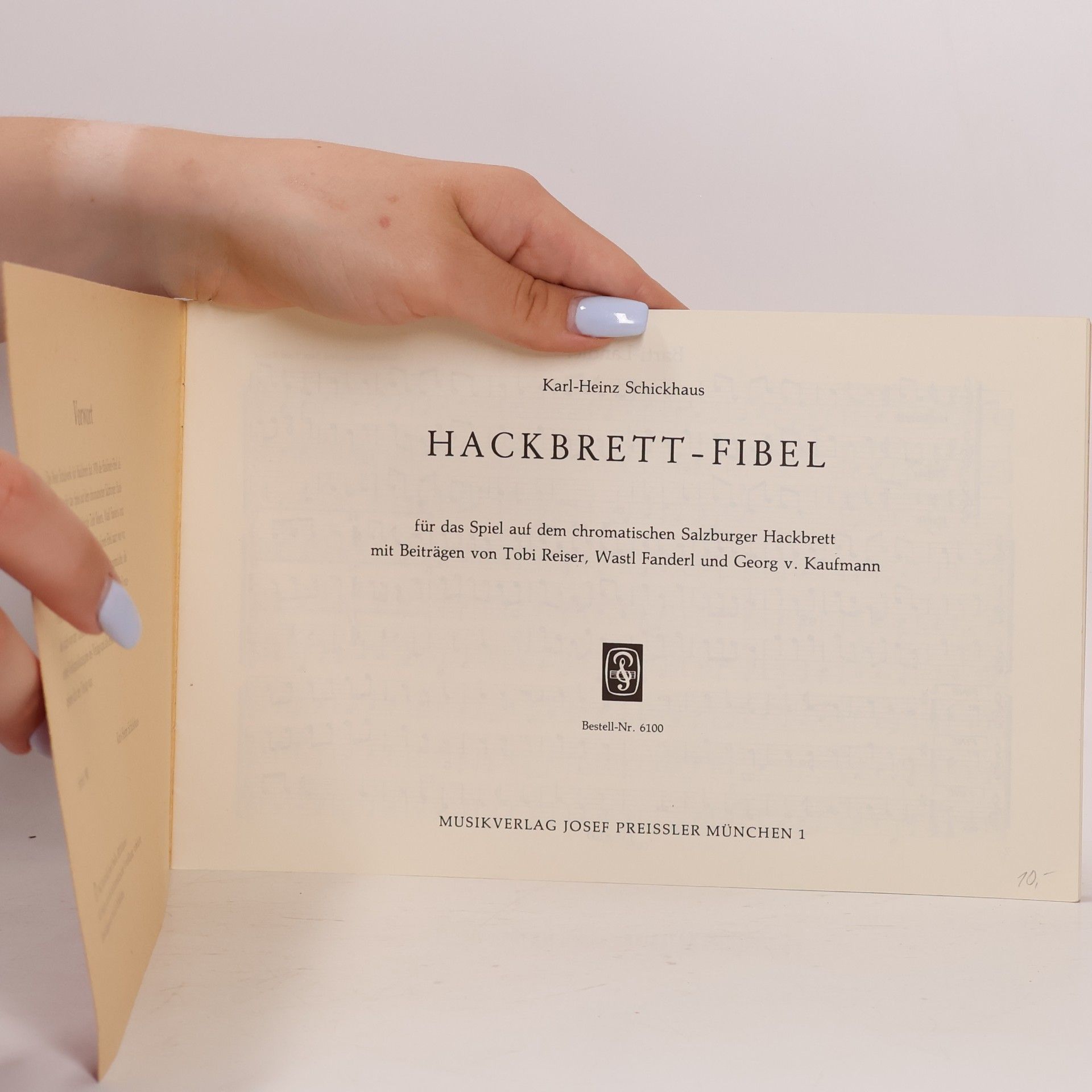 Karl-Heinz Schickhaus Hackbrett-fibel