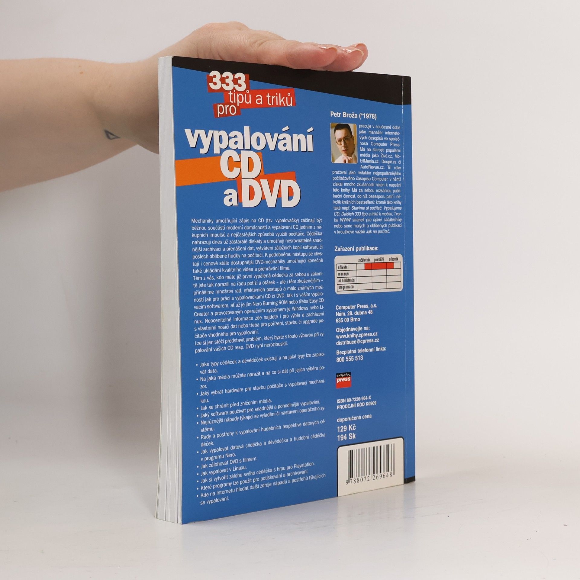 Petr Broža 333 tipů a triků pro vypalování CD a DVD