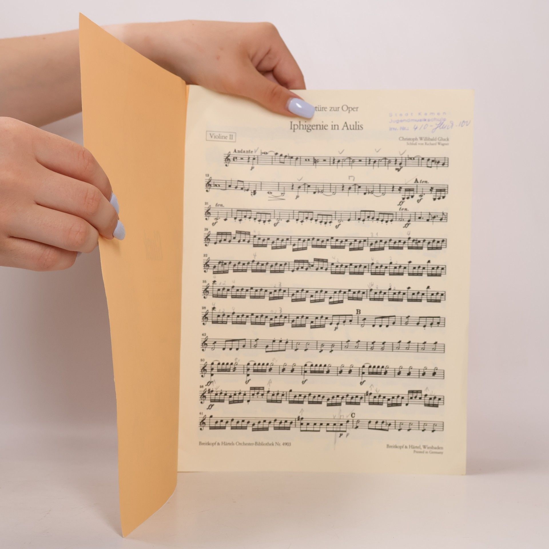 Autorenkollektiv Collegium musicum Gluck. Violine II.