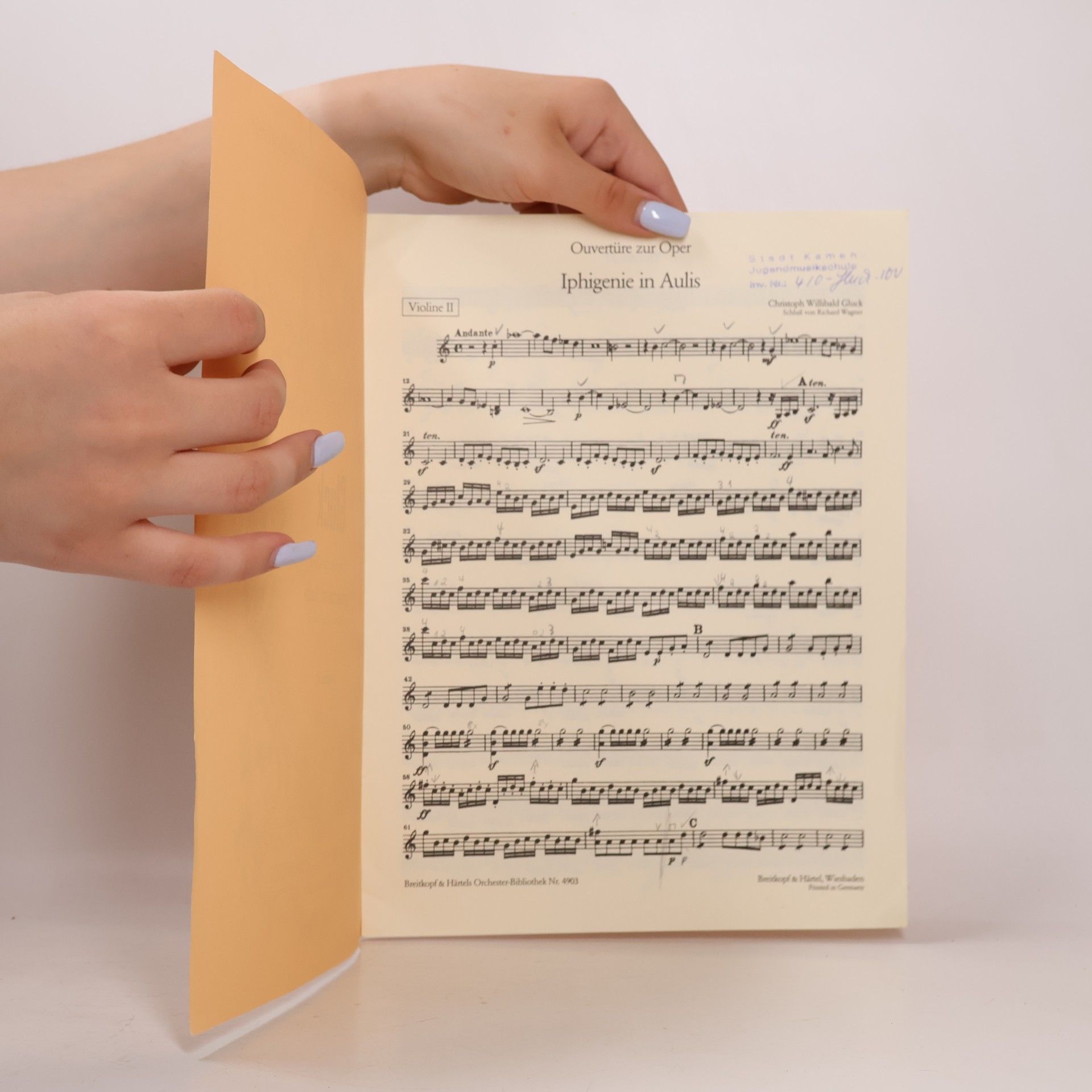 Autorenkollektiv Collegium musicum Gluck. Violine II.