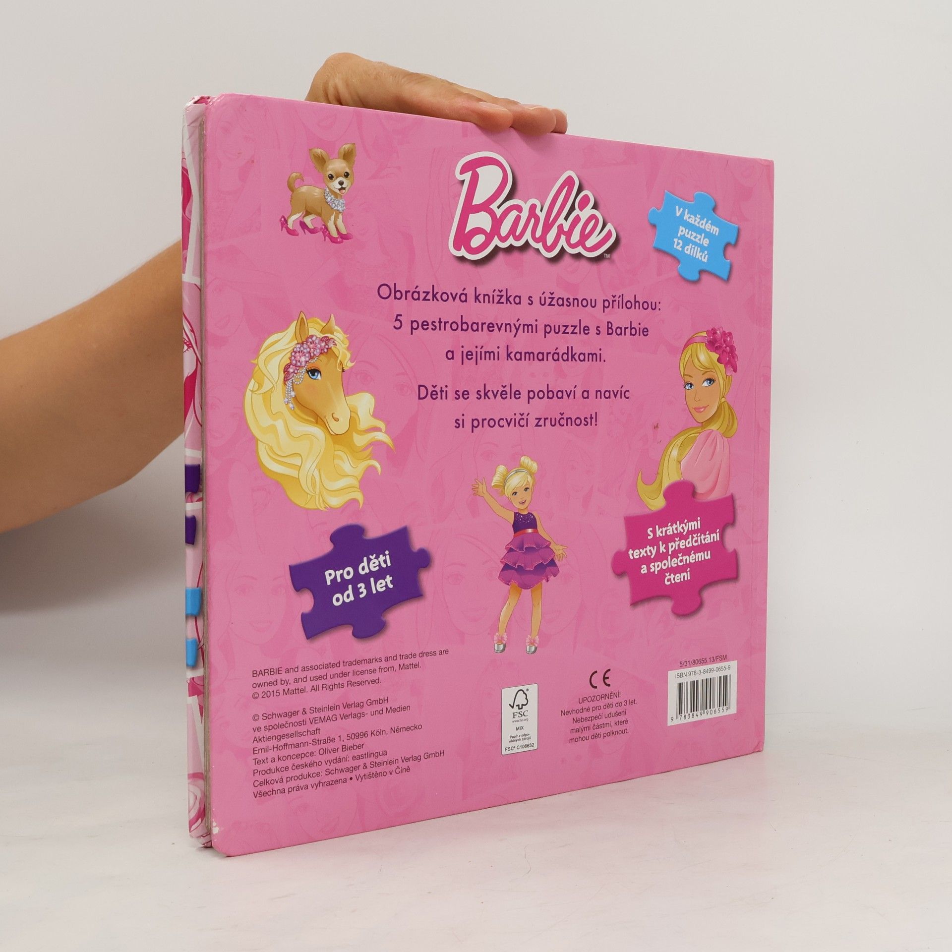 Oliver Schrank-Bieber Barbie : velká knížka s puzzle