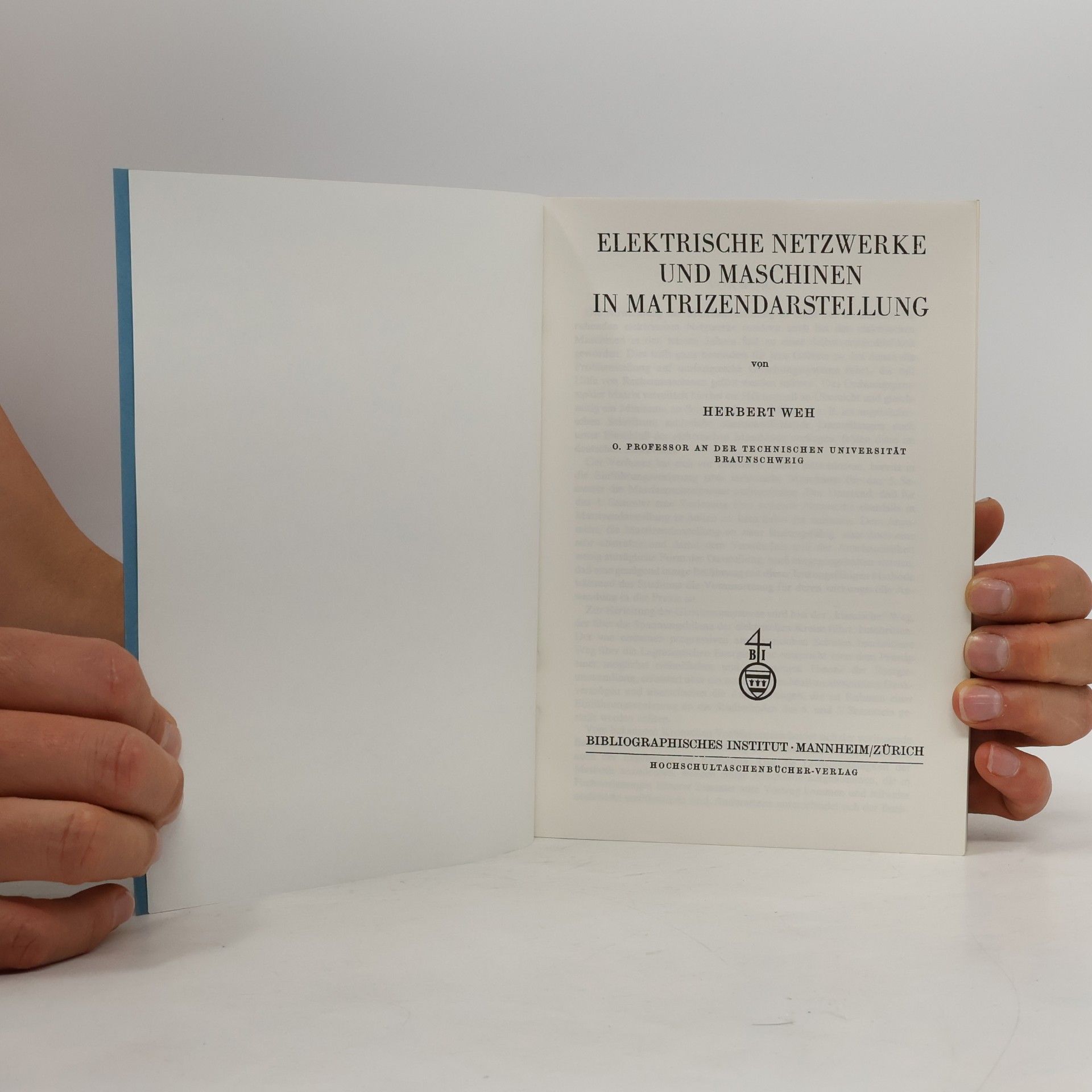 Herbert Wehner Elektrische Netzwerke und Maschinen in Matrizendarstellung
